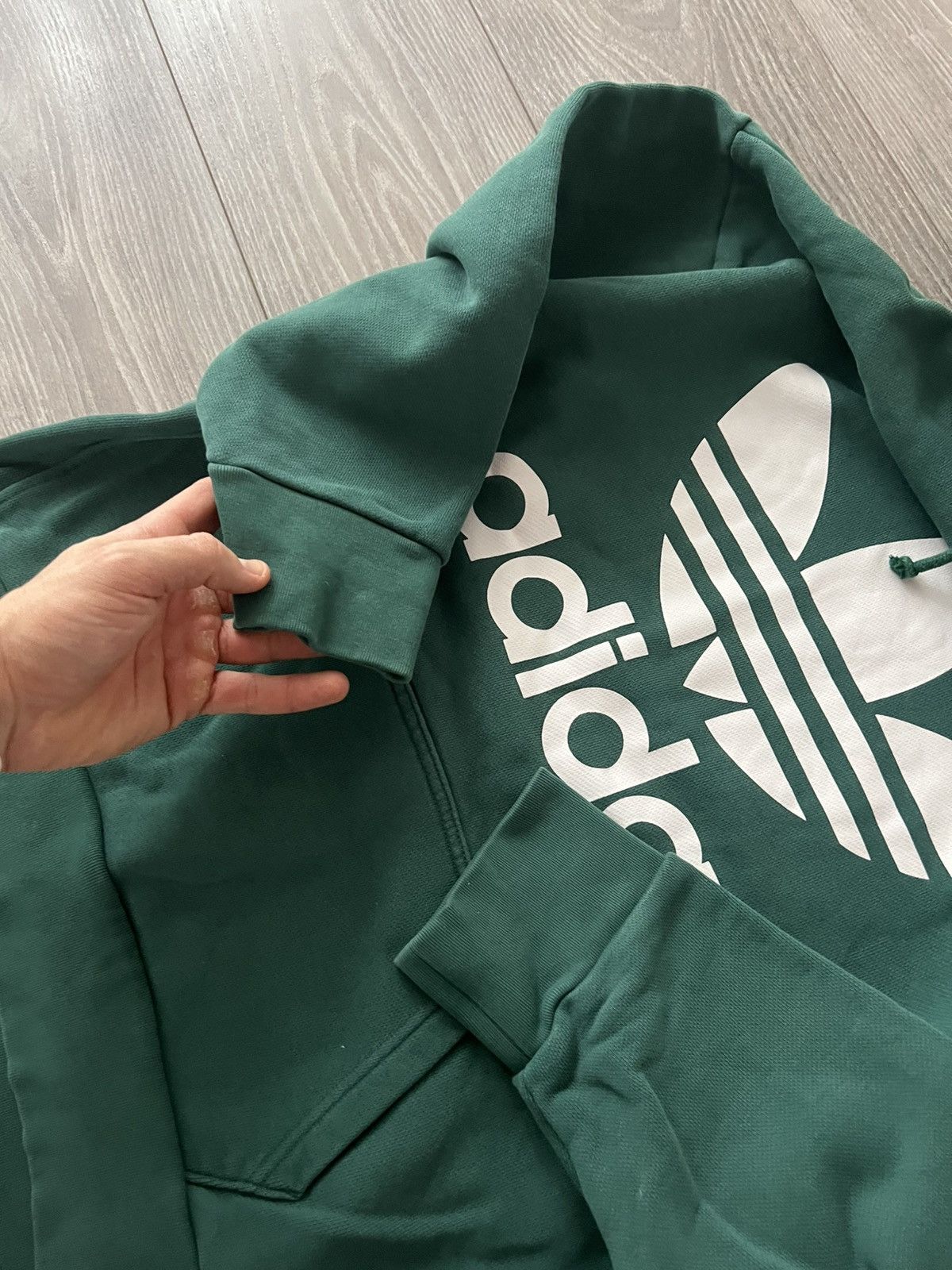 Adidas ‼️Adidas Big Logo Heavy Hard Cotton Oversized Hoodie‼️ Size US XS / EU 42 / 0 - 12 Thumbnail