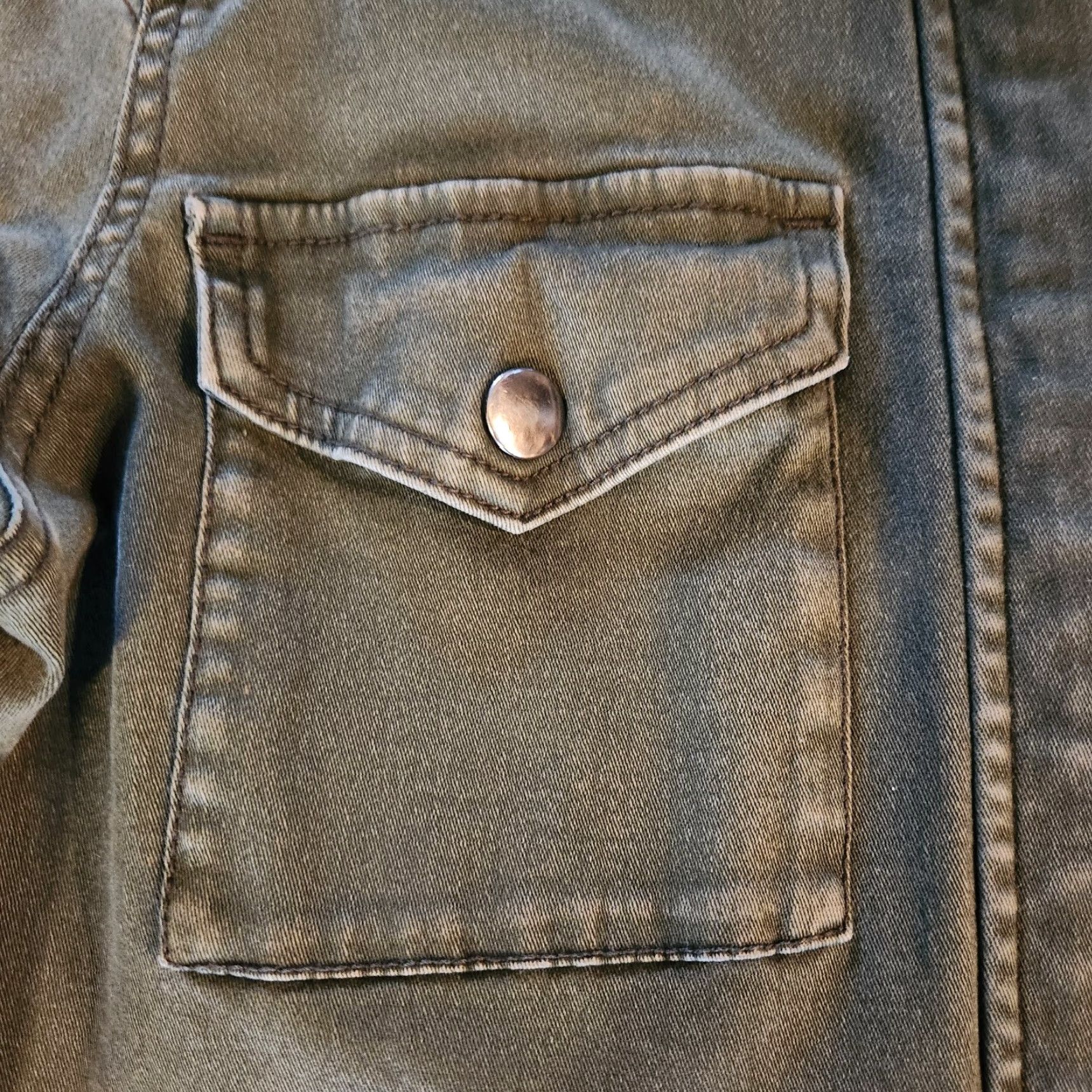 Market Womens Market & Spruce Jacket Size S Military Green Pockets Removable Hood Full Zip Snap Casual Narrow Size S / US 4 / IT 40 - 5 Thumbnail