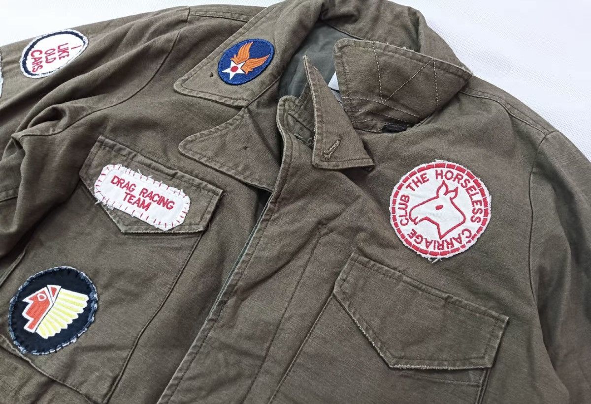 Visvim VISVIM ACHSE JKT PATCHES (DMGD CHINO), Appliqué Jacket Size US S / EU 44-46 / 1 - 4 Thumbnail