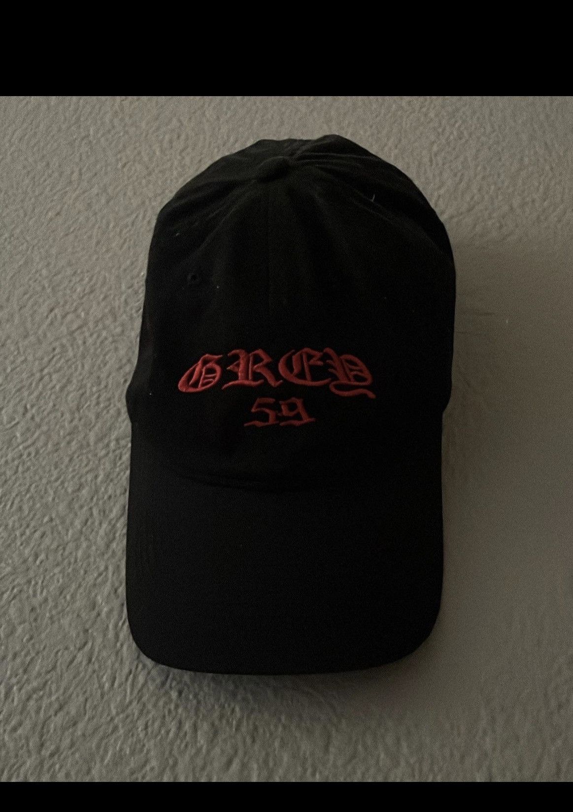 image of G59 Records Grey59 Hat in Black/Red, Men's