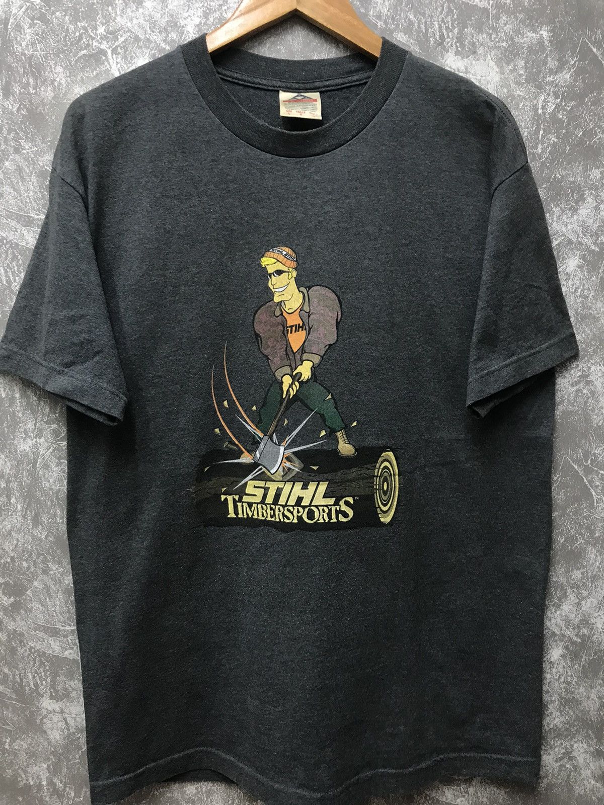 Playstation × Vintage Vintage90s STIHL Timbersports T-shirt Size US L / EU 52-54 / 3 - 1 Thumbnail