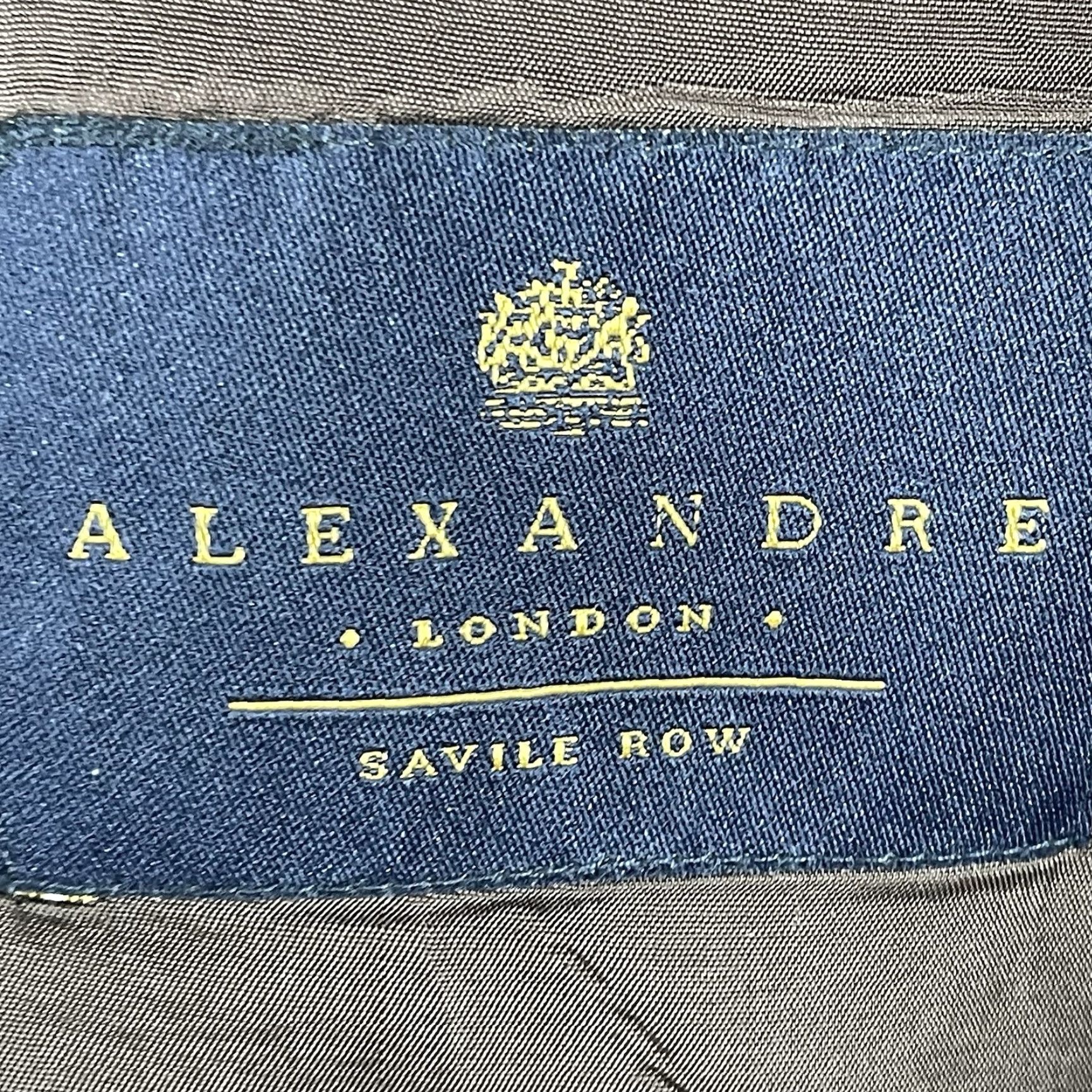 Vintage Alexandre London Brown 100% Wool 2 Button Notch Vented Single-Vented Blazer Sport Coat 48L Size 48R - 3 Thumbnail