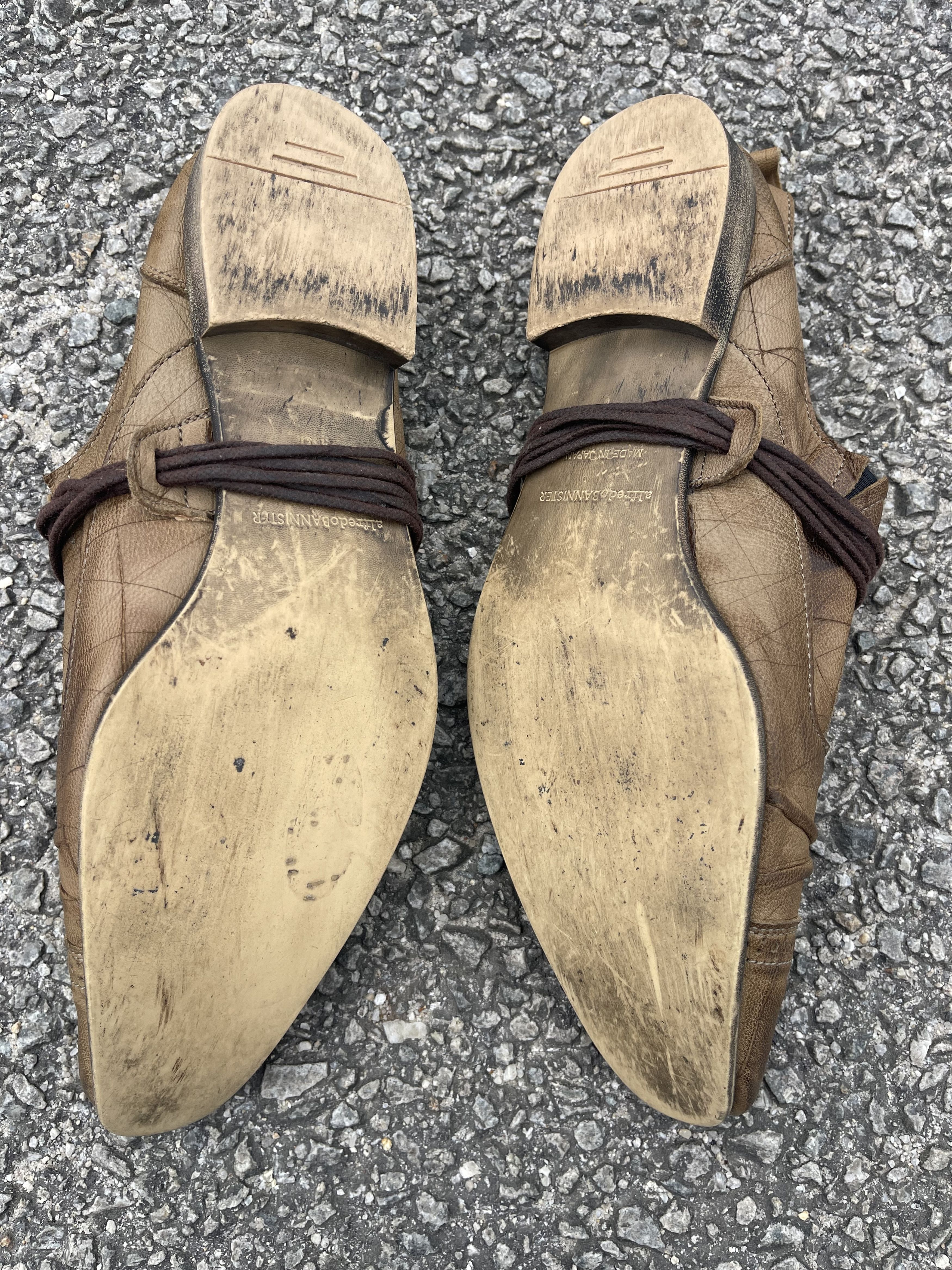 Alfredo Bannister RARE Alfredo BANNISTER Brown Leather Shoes Vtg Patina Derby Size US 7 / EU 40 - 7 Thumbnail