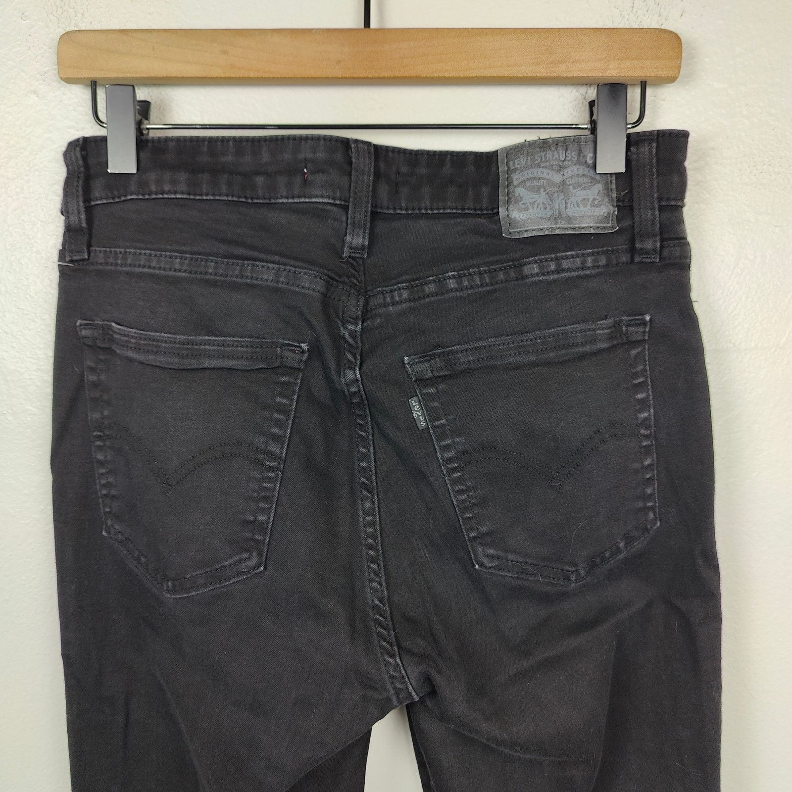 Levi's Levi's 726 High Rise Flare Jeans Womens 30 Black Wash Size 30" / US 8 / IT 44 - 5 Thumbnail