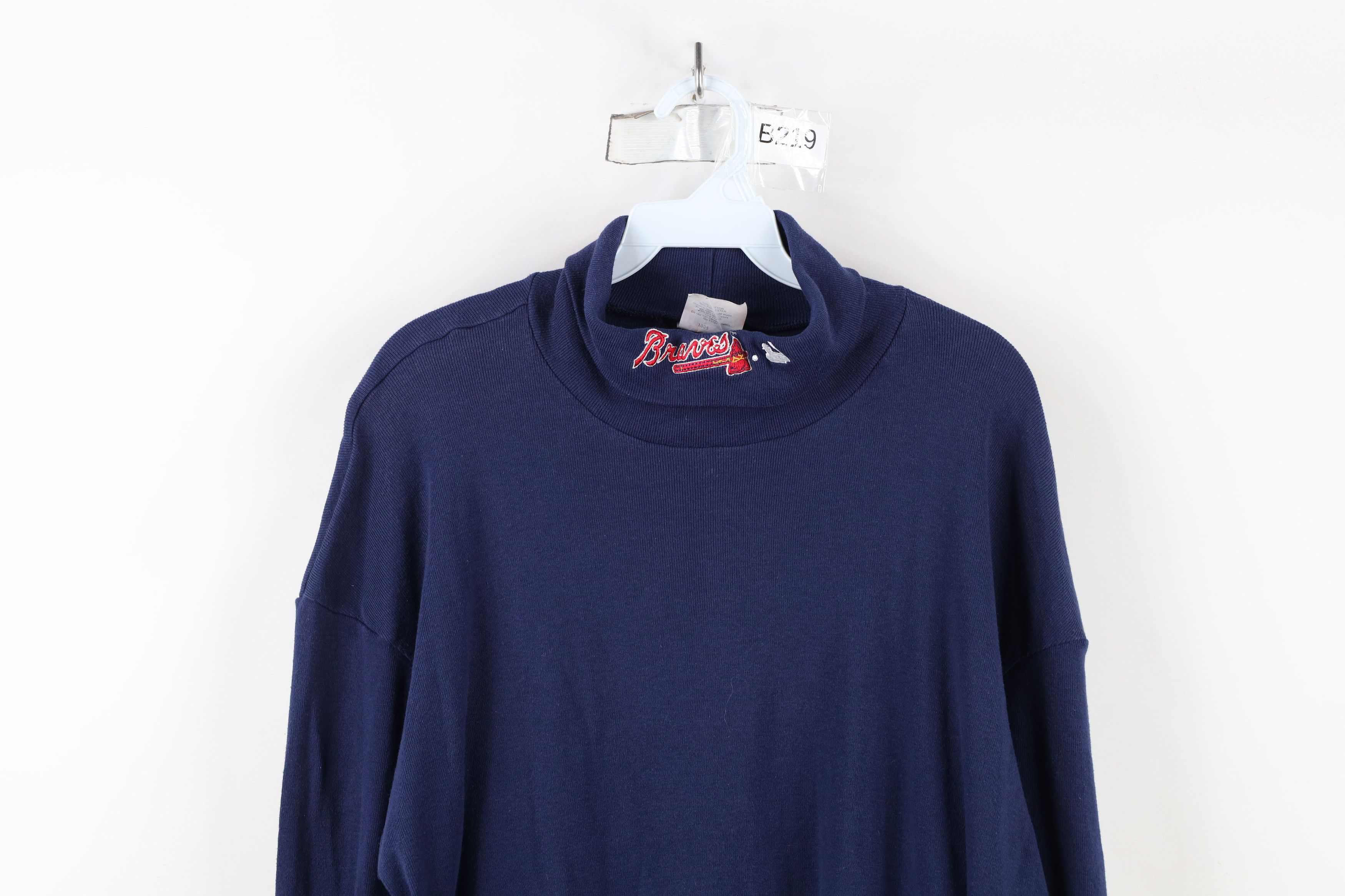 Majestic × Vintage Vintage 90s Majestic Baseball Ribbed Turtleneck T-Shirt USA Size US XXL / EU 58 / 5 - 2 Thumbnail
