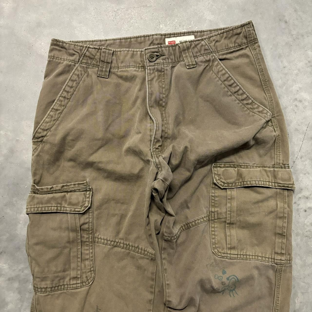Carhartt Vintage Y2K/2000s Baggy Khaki Brown Skater Style Cargo Pants Size US 32 / EU 48 - 5 Thumbnail