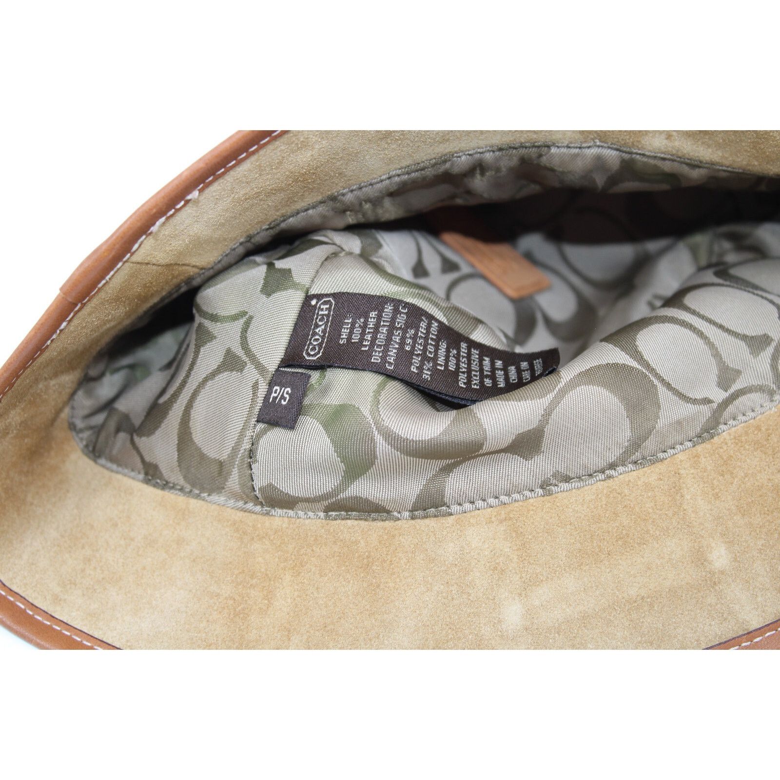 Coach Vintage 2000 COACH Patchwork Bucket Hat Leather Canvas Sz S Size ONE SIZE - 4 Thumbnail