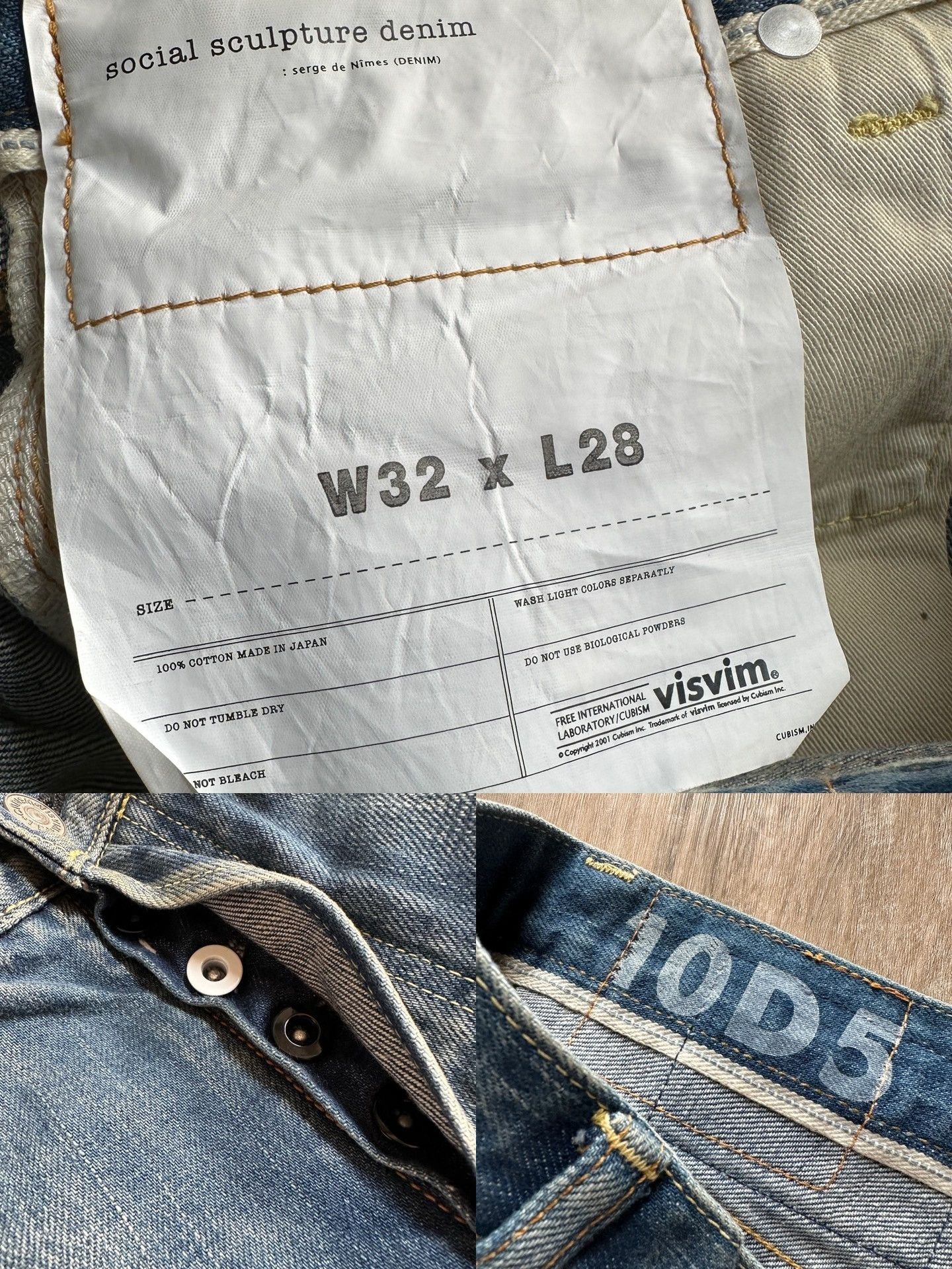 Visvim VISVIM SOCIAL SCULPTURE 10D5 Jeans Size US 32 / EU 48 - 7 Thumbnail