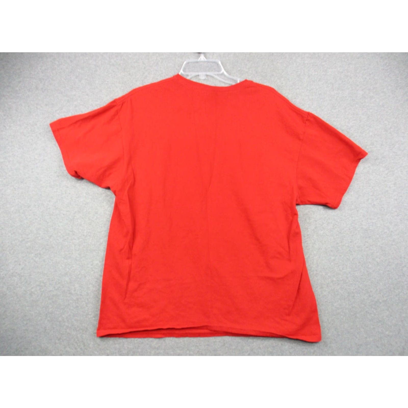 Vintage VINTAGE OG Hustle Shirt Mens 2XL Red "Just Did It" Streetwear Polyester Blend Crew Neck Shirt Mens Red Logo Bear Hustle 90s Mens Size US XXL / EU 58 / 5 - 6 Thumbnail
