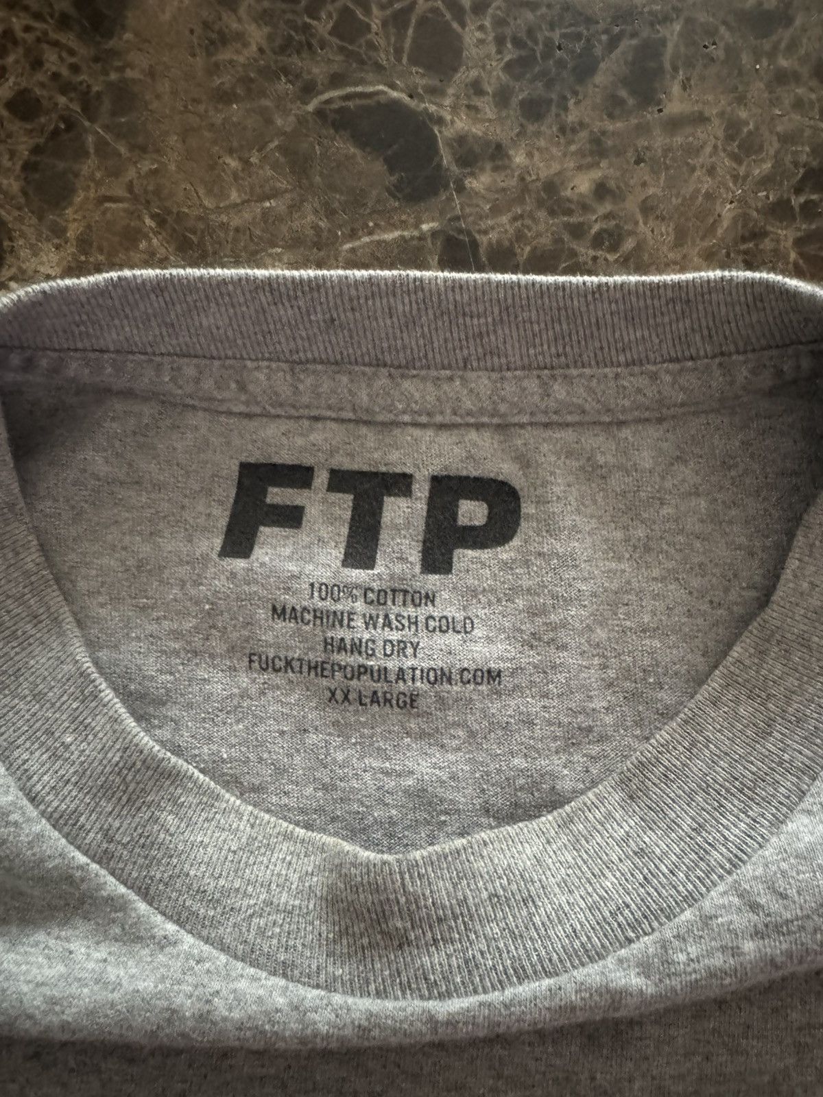 Fuck The Population FTP FRIENDS N FAMILY GREY LOGO TEE XXL Size US XXL / EU 58 / 5 - 3 Thumbnail