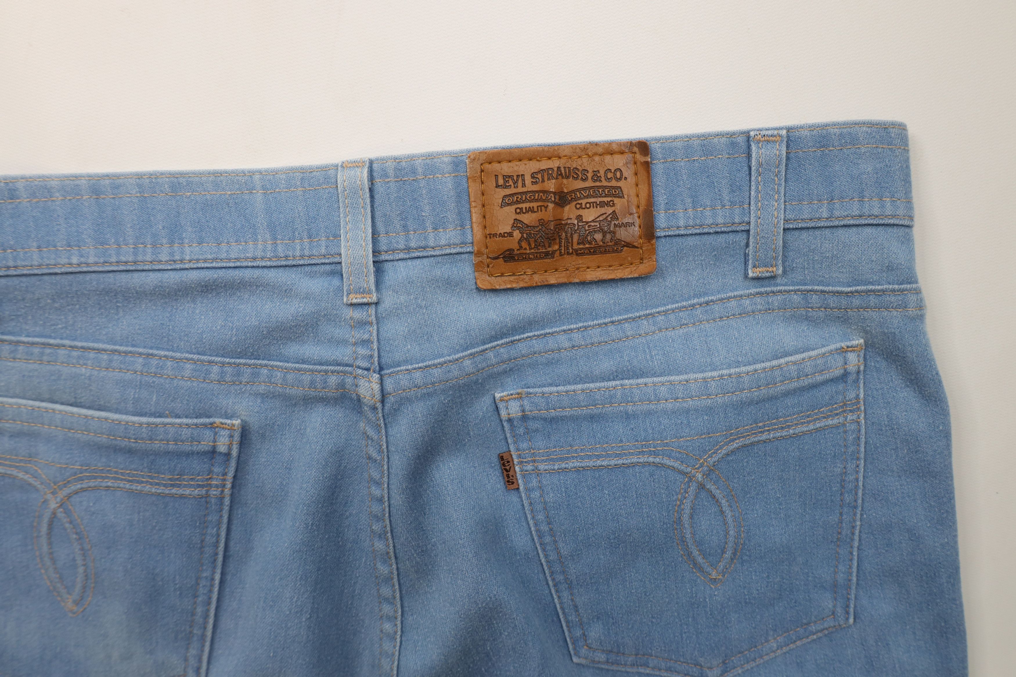 Levi's × Vintage Vintage 90s Levis Flared Wide Leg Denim Jeans Blue Size US 36 / EU 52 - 15 Thumbnail