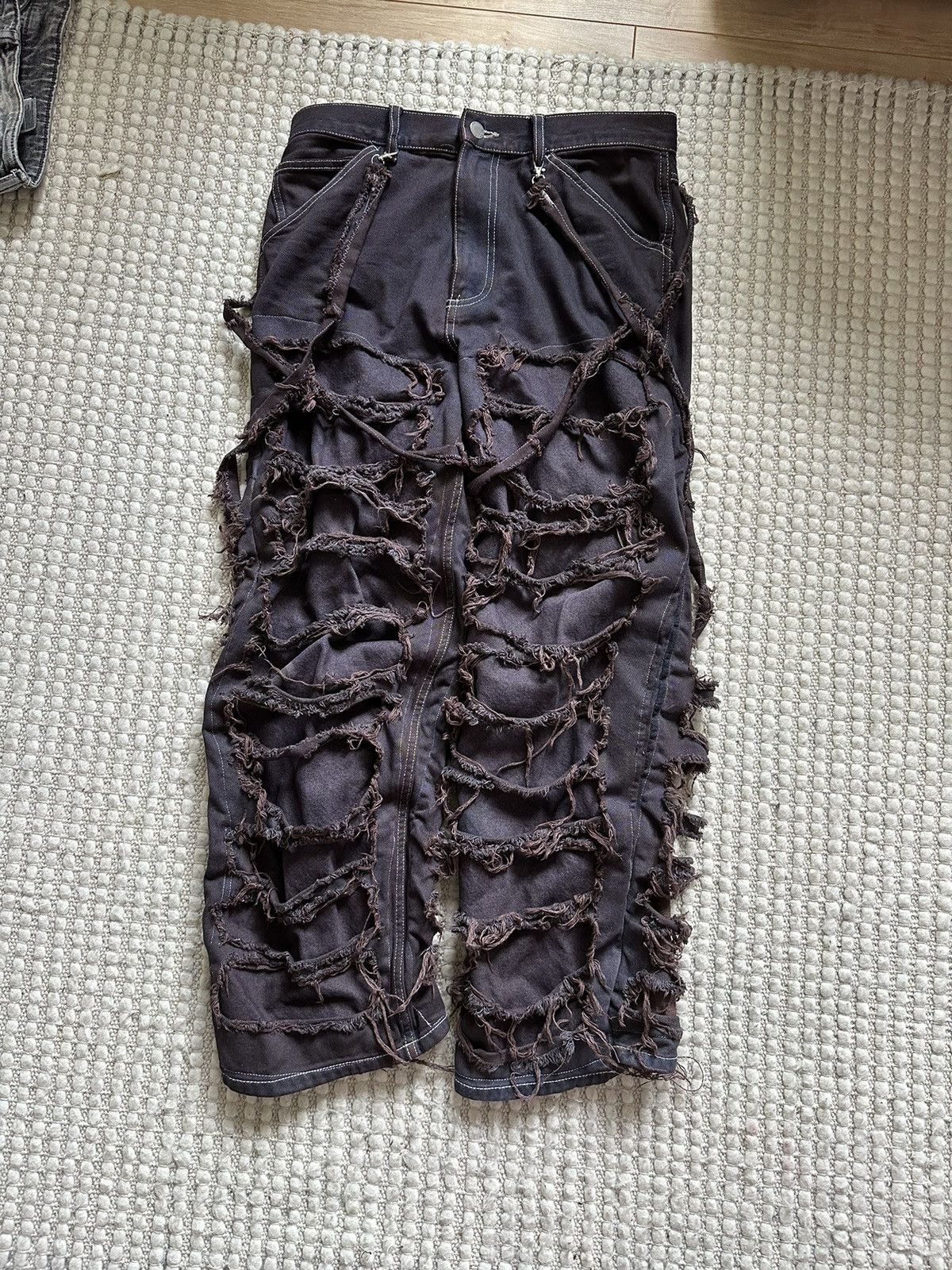 Other Upcycled distressed Denim Size US 31 - 5 Thumbnail