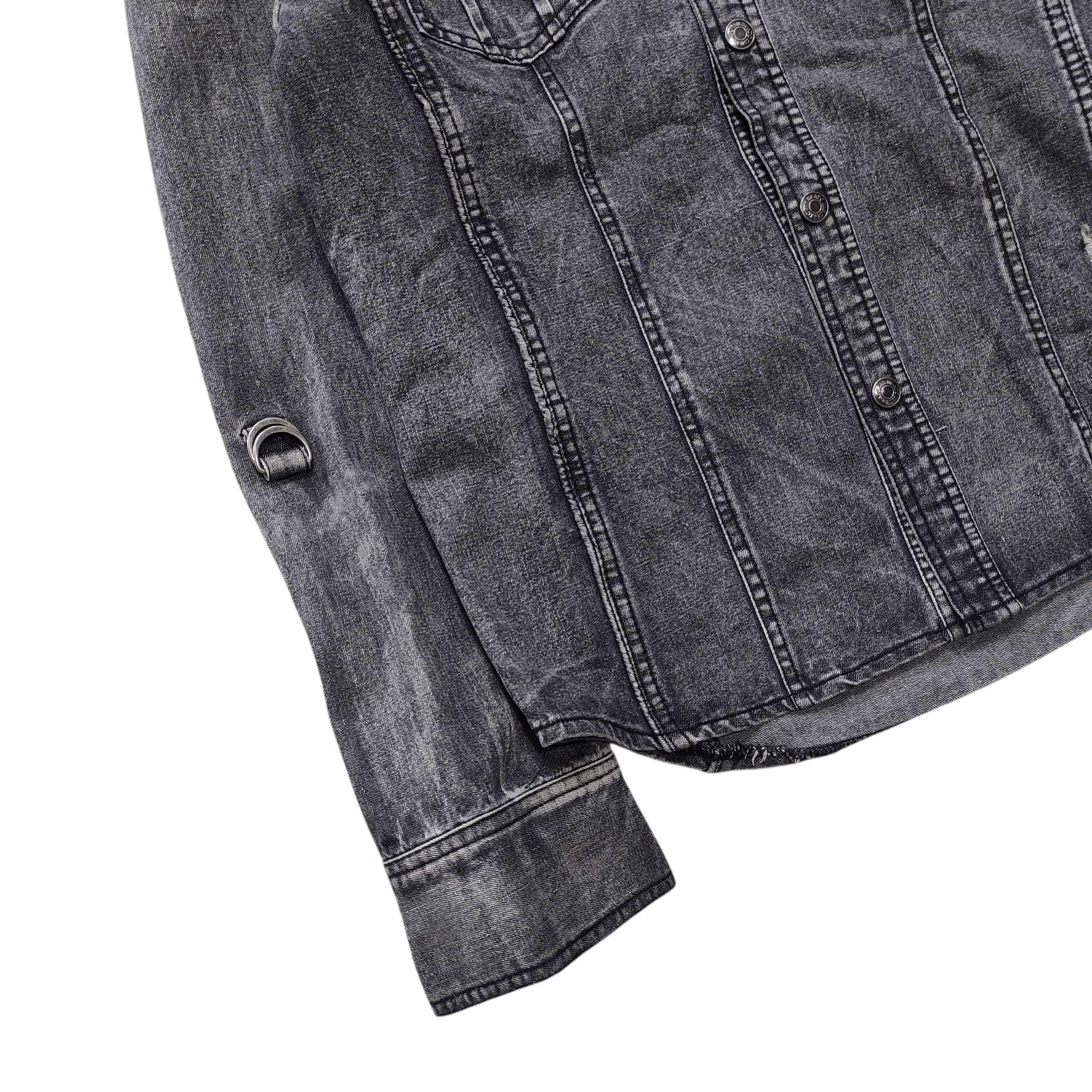 In The Attic In The Attic denim hooded Washed distresed Size US M / EU 48-50 / 2 - 5 Thumbnail