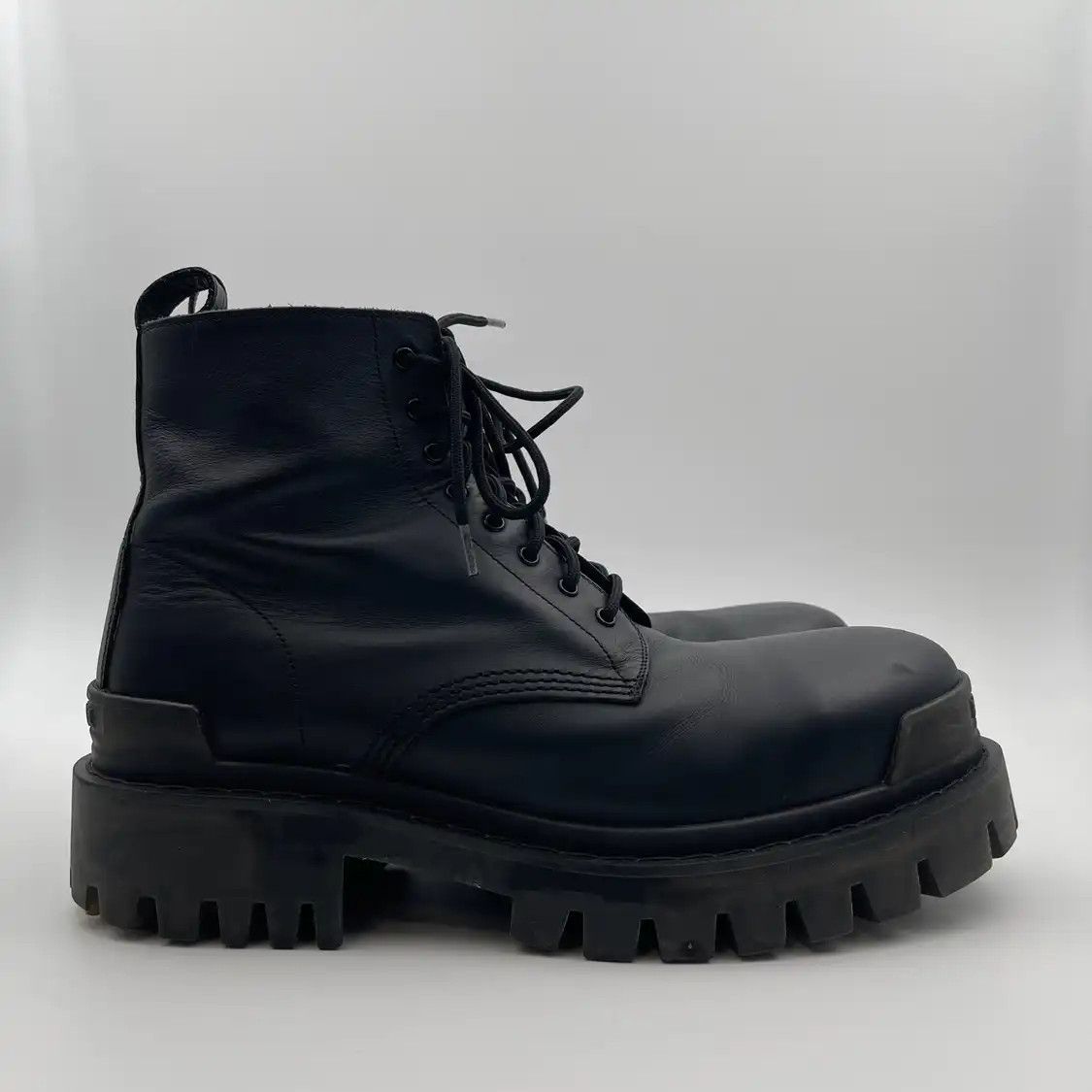 Balenciaga Balenciaga Leather Trooper Boot 42 | Grailed