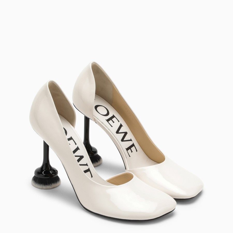 Loewe o1d2blof0824 Decollete Toy Brush in White Size US 6 / IT 36 - 2 Thumbnail