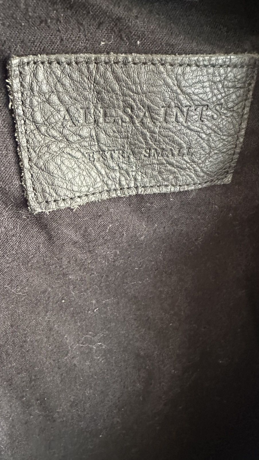 Allsaints All Saints Gray quilted Cargo biker moto leather Jacket XS Size US XS / EU 42 / 0 - 12 Thumbnail