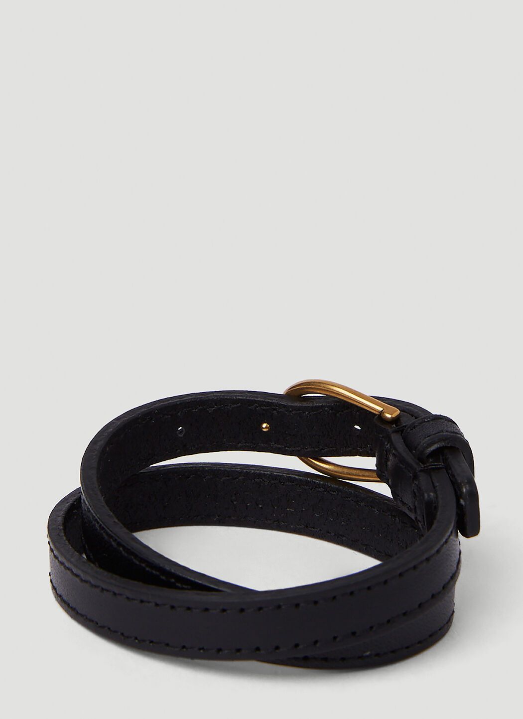 Saint Laurent Paris o1b1hav111124 Size: OS / Bracelet W-Vegetal Leon in Nero Size ONE SIZE - 2 Thumbnail