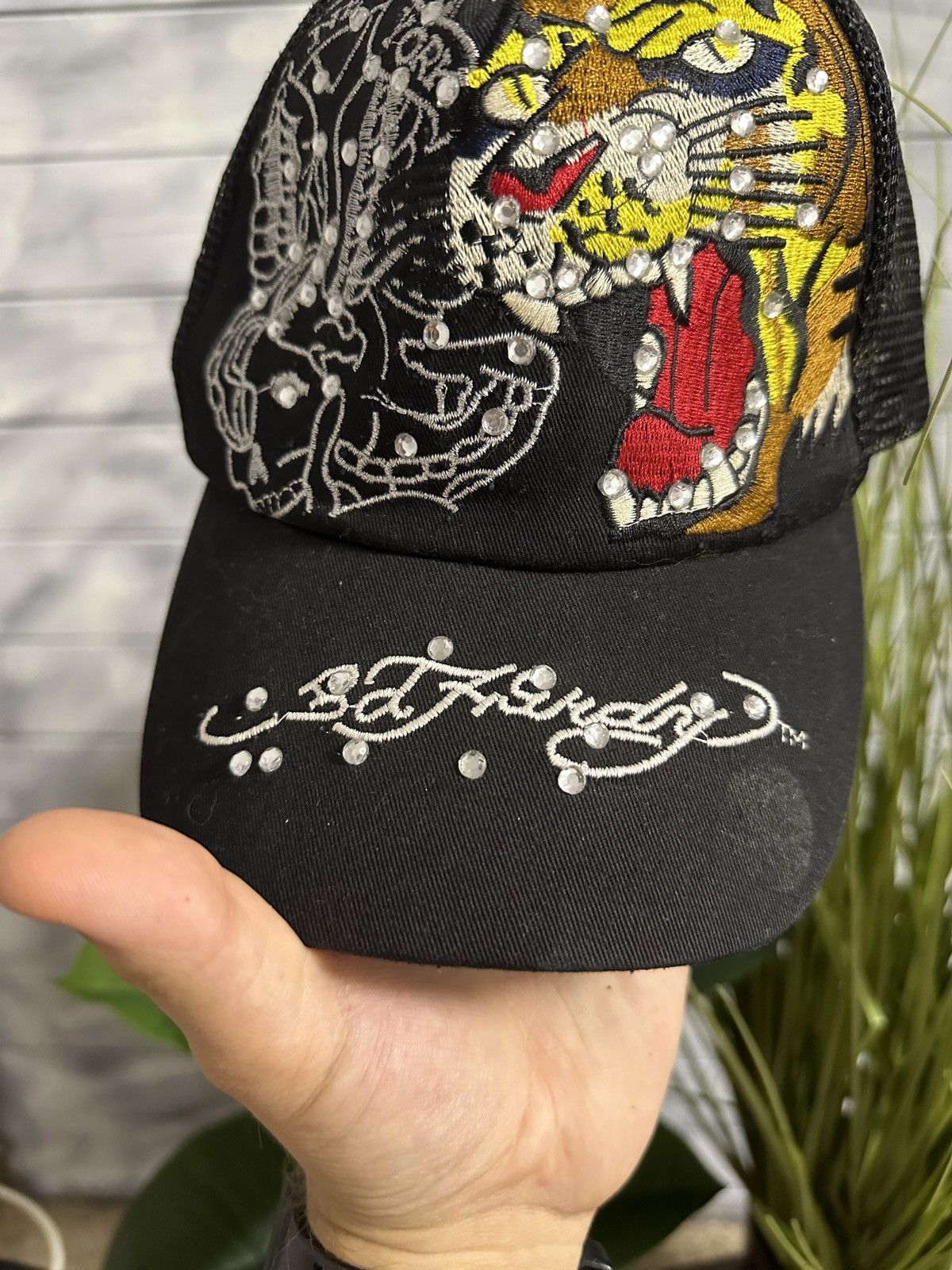 Ed Hardy Rare Vintage Cap Ed Hardy Tiger Logo Y2K Size ONE SIZE - 3 Thumbnail