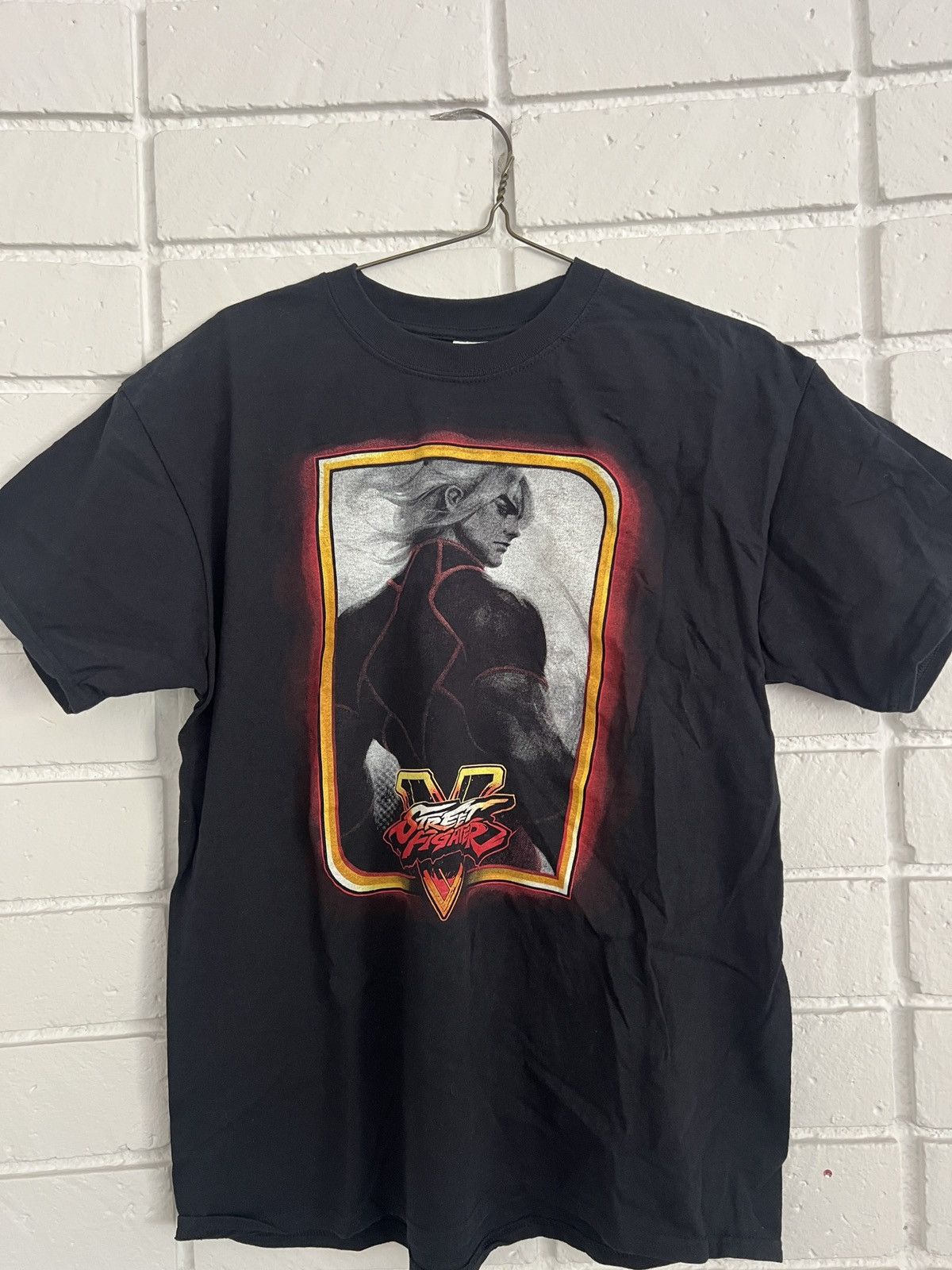 Gildan Street Fighter V 5 Ken heavy black T shirt capcom video game Size US L / EU 52-54 / 3 - 1 Thumbnail
