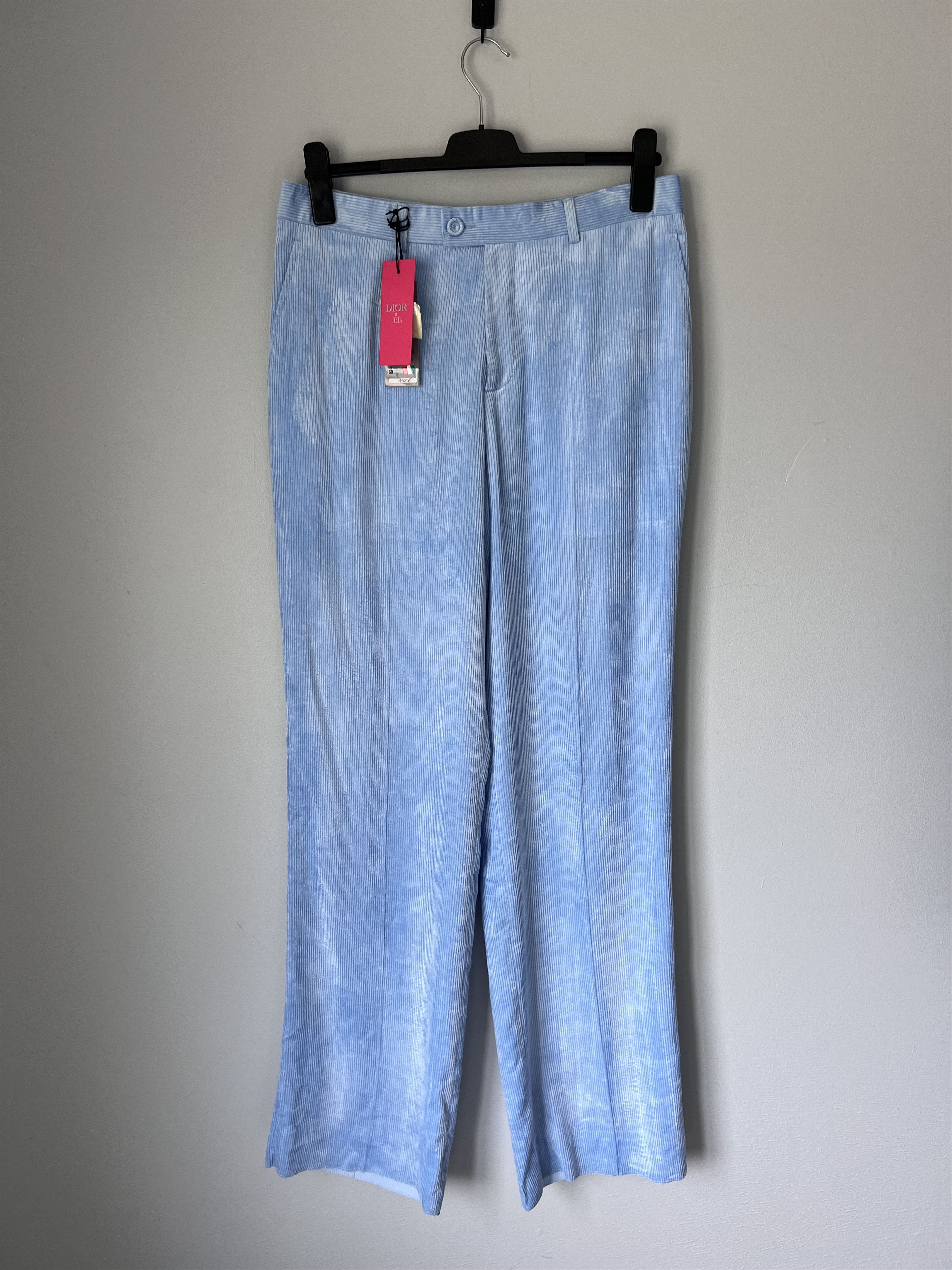 Dior × ERL Dior ERL Corduroy Pants in Baby Blue Size US 34 / EU 50 - 1 Thumbnail