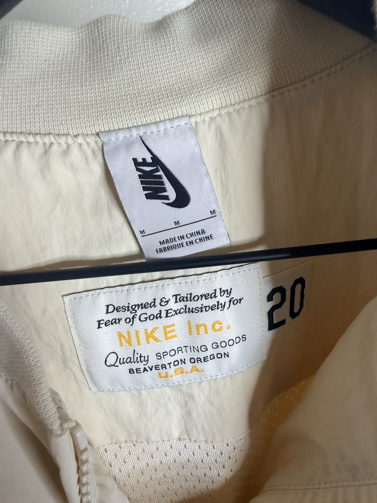 Fear of God × Nike Fear of God x Nike Beige Jacket Size US M / EU 48-50 / 2 - 5 Thumbnail
