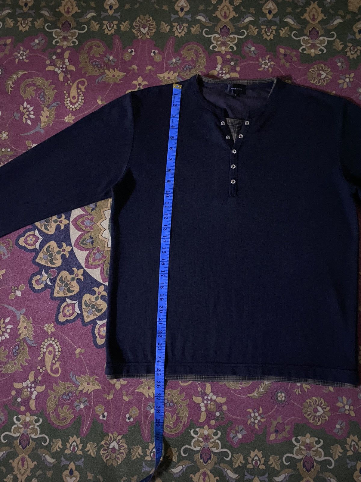 Japanese Brand × Vintage Japanese Brand MALE & Co. Double Layer Long Sleeve Tee Size US L / EU 52-54 / 3 - 10 Thumbnail
