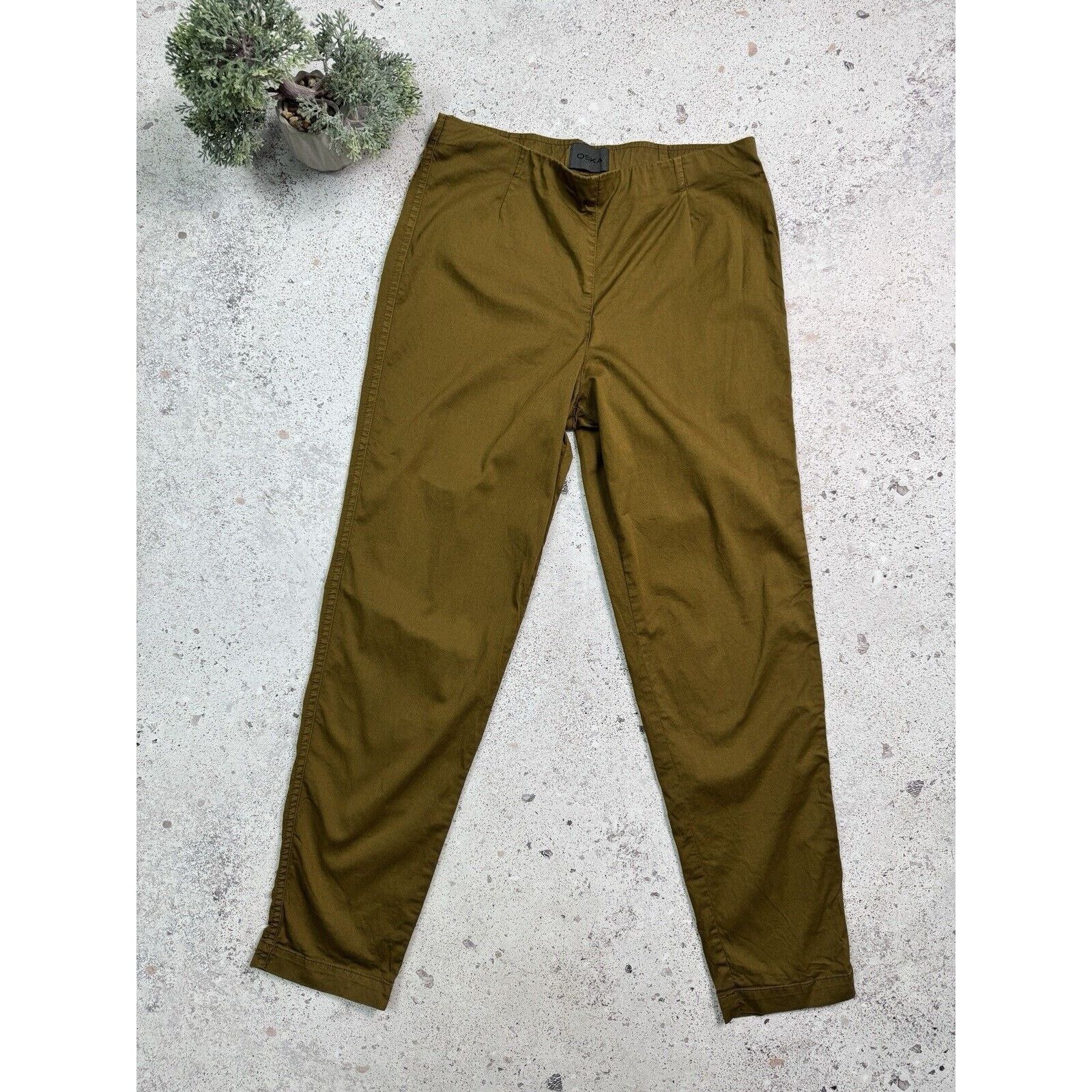 Oska Women’s Trousers Pants Avant Garde Size 3 Beige Us 12