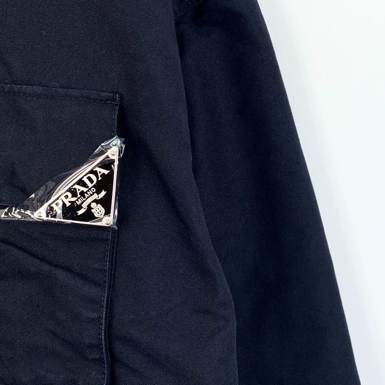 Prada Prada Black Long Sleeve Denim Jacket -2505 Size US M / EU 48-50 / 2 - 4 Thumbnail