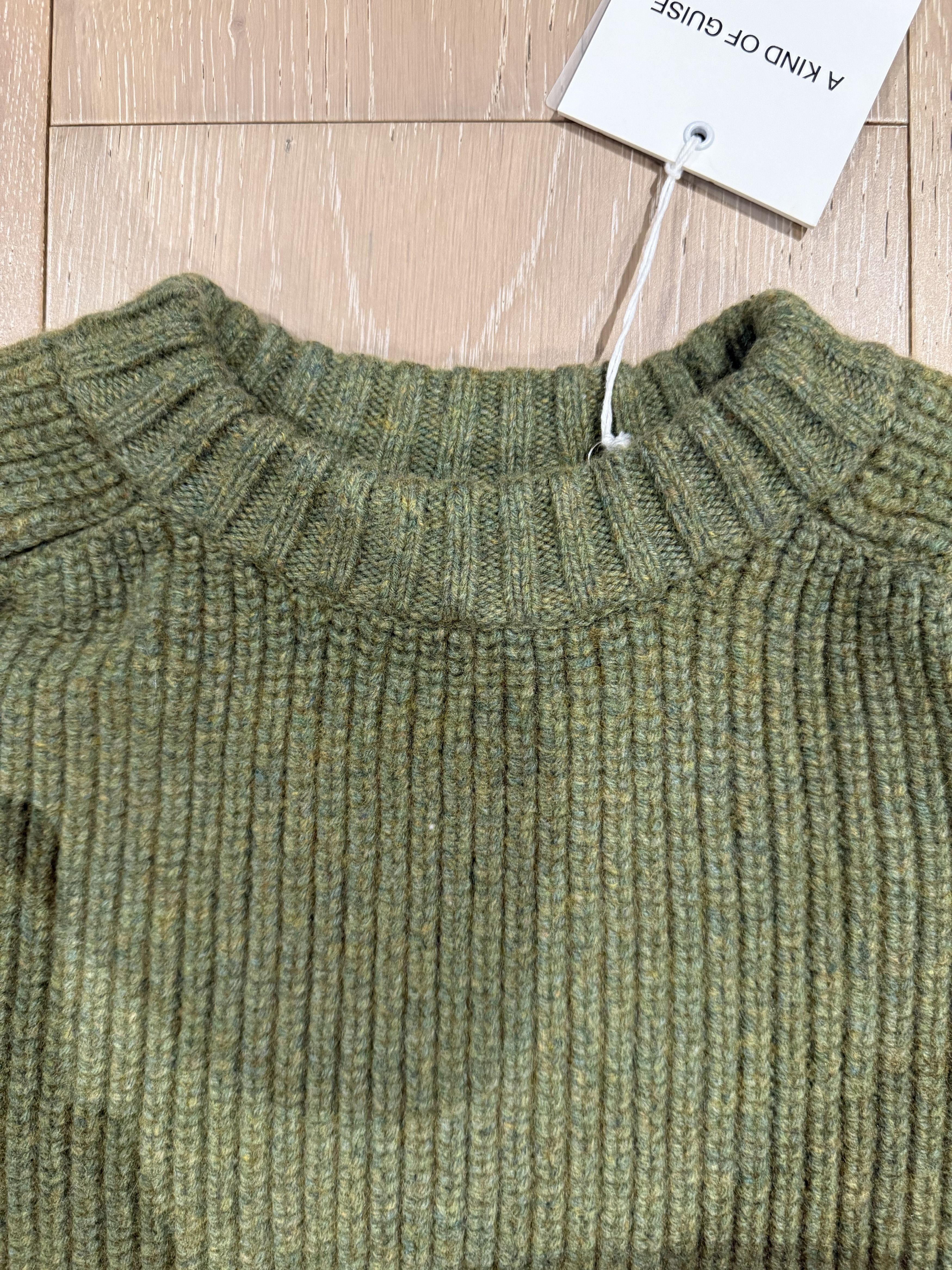 A Kind Of Guise 💚 AW22 A Kind Of Guise Badger Knit Sweater Thyme Melange Size US M / EU 48-50 / 2 - 13 Thumbnail