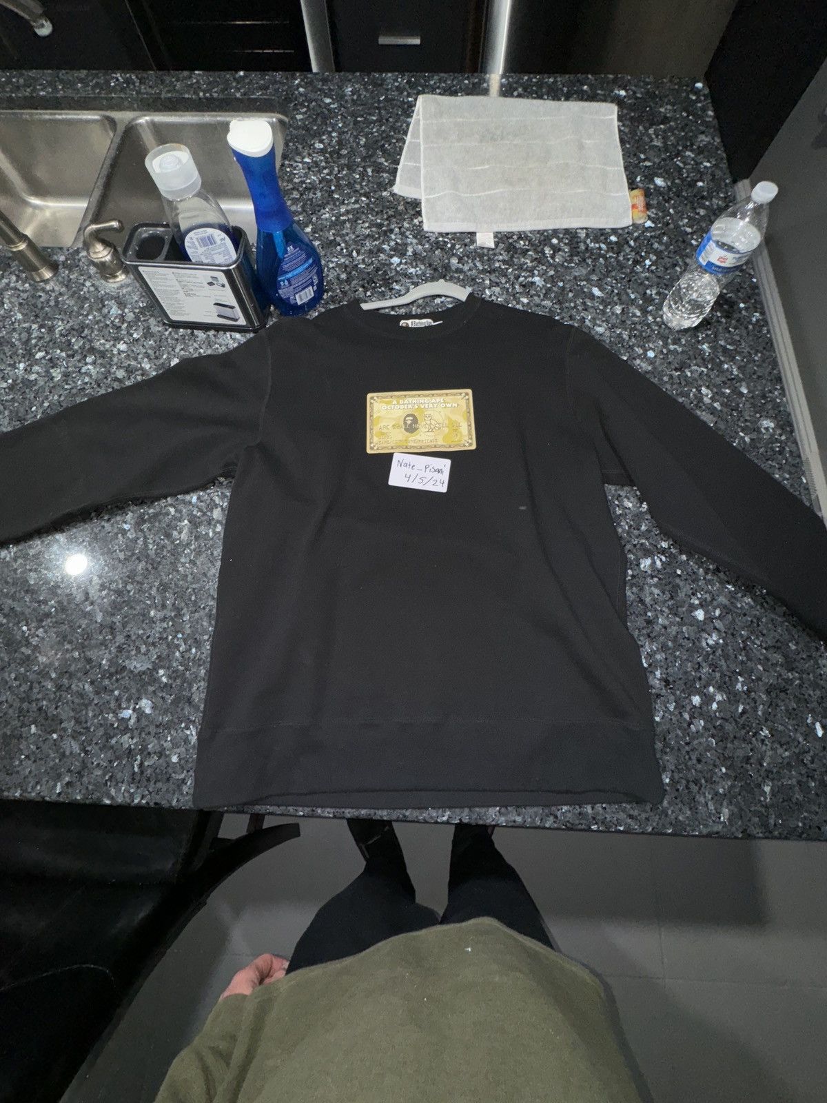BAPE x OVO CARD CREWNECK