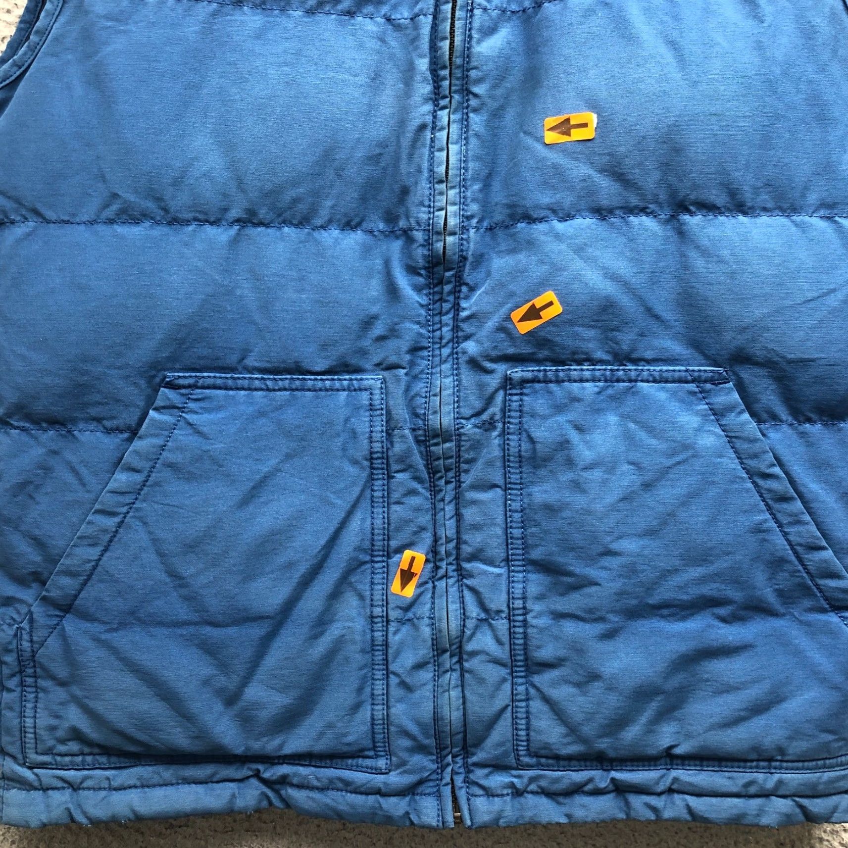 Lucky Brand Vintage Lucky Brand Quilted Puffer Vest Jacket Mens Small S Fleece Collar Blue Vest Mens S Blue Quilted Puffer Vintage Lucky Brand Size US S / EU 44-46 / 1 - 4 Thumbnail