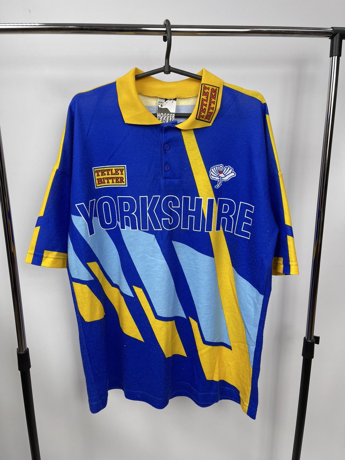 Vintage Vintage Yorkshire Cricket Jersey Hogger Sports Sz 42/44” Size US L / EU 52-54 / 3 - 1 Thumbnail
