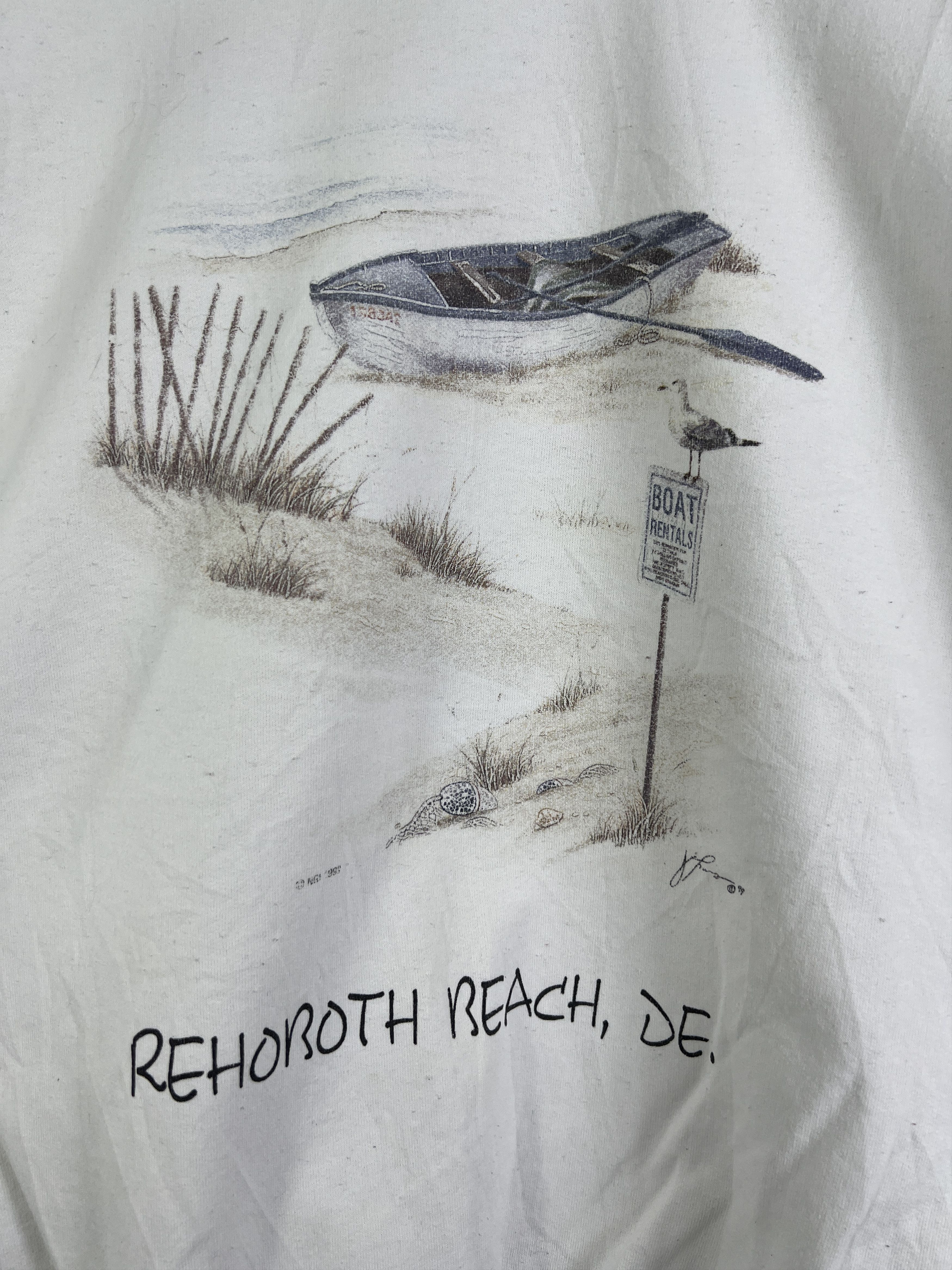 Vintage No.4552 Vintage 90s Rehoboth Beach Souvenir Sweatshirt (XL) Size US XL / EU 56 / 4 - 2 Thumbnail