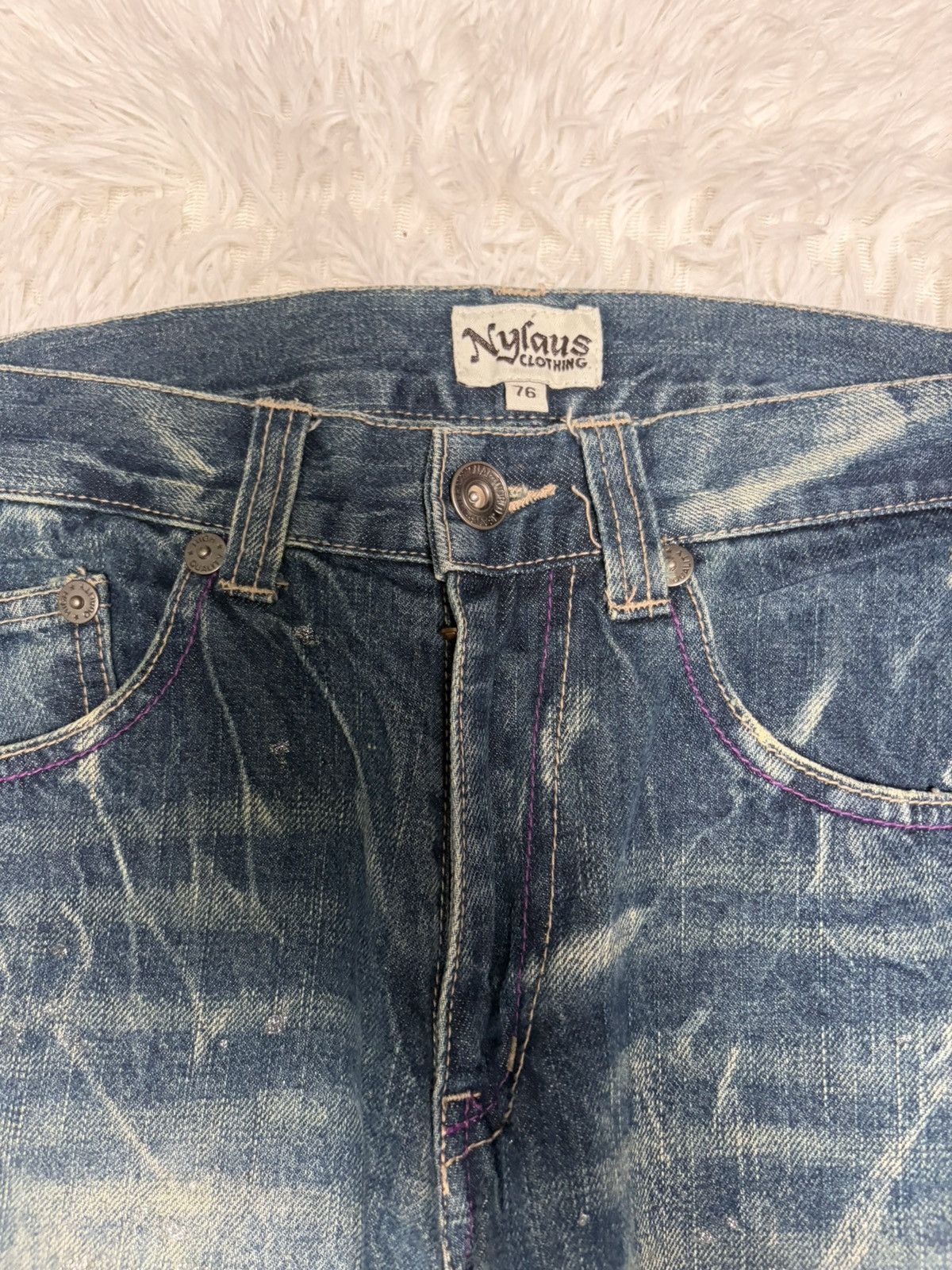Japanese Brand Japanese Brand acidwash studded jeans Size US 30 / EU 46 - 4 Thumbnail