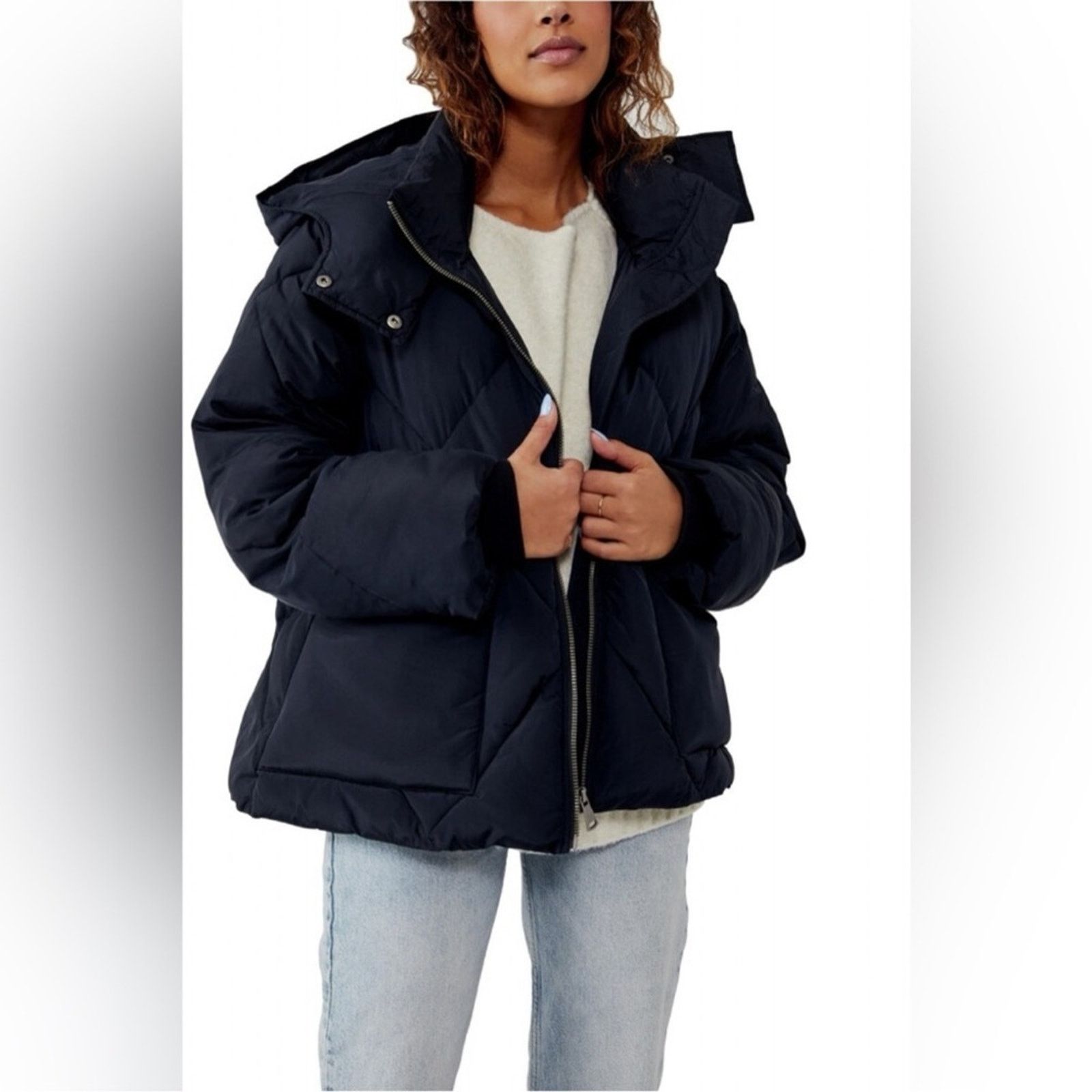 Free People Free People Emmy Swing Puffer Jacket - Insulated Size M / US 6-8 / IT 42-44 - 1 Thumbnail