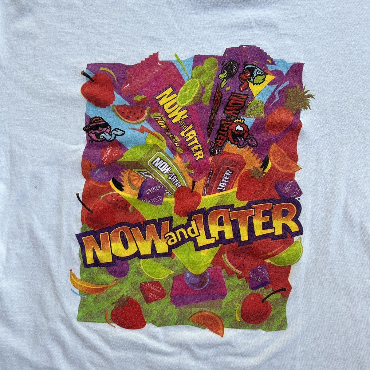 Vintage Vintage 90s Now And Later Candy Promo Graphic T Shirt Size US XL / EU 56 / 4 - 6 Thumbnail