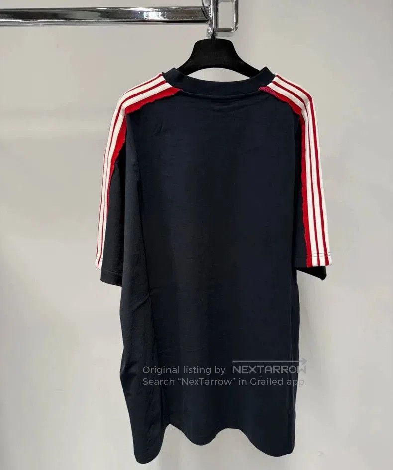 Balenciaga Balenciaga Logo Stripe Loose Short Sleeve T. Size US M / EU 48-50 / 2 - 2 Thumbnail