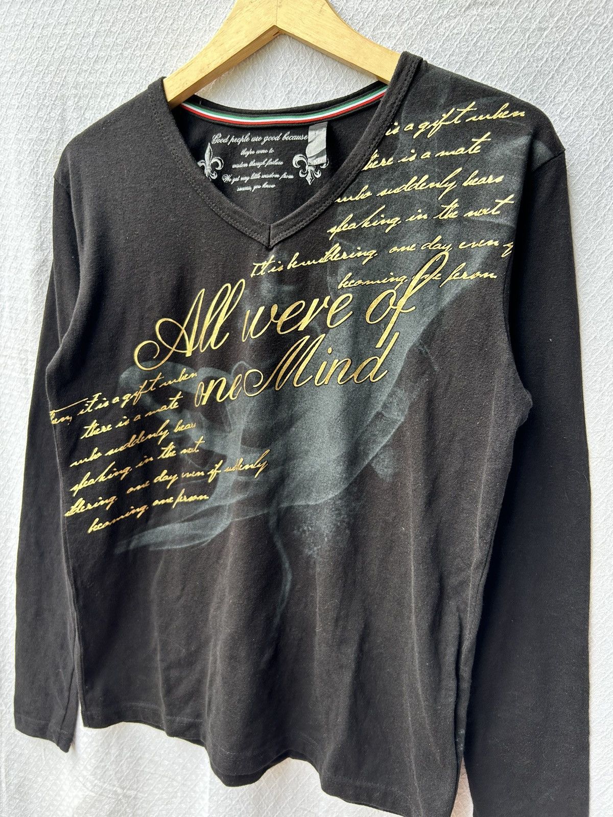 Hysteric Glamour 💸BINDINGOFFER💸Japanesebrand style poem smoke longsleeve Size US M / EU 48-50 / 2 - 5 Thumbnail