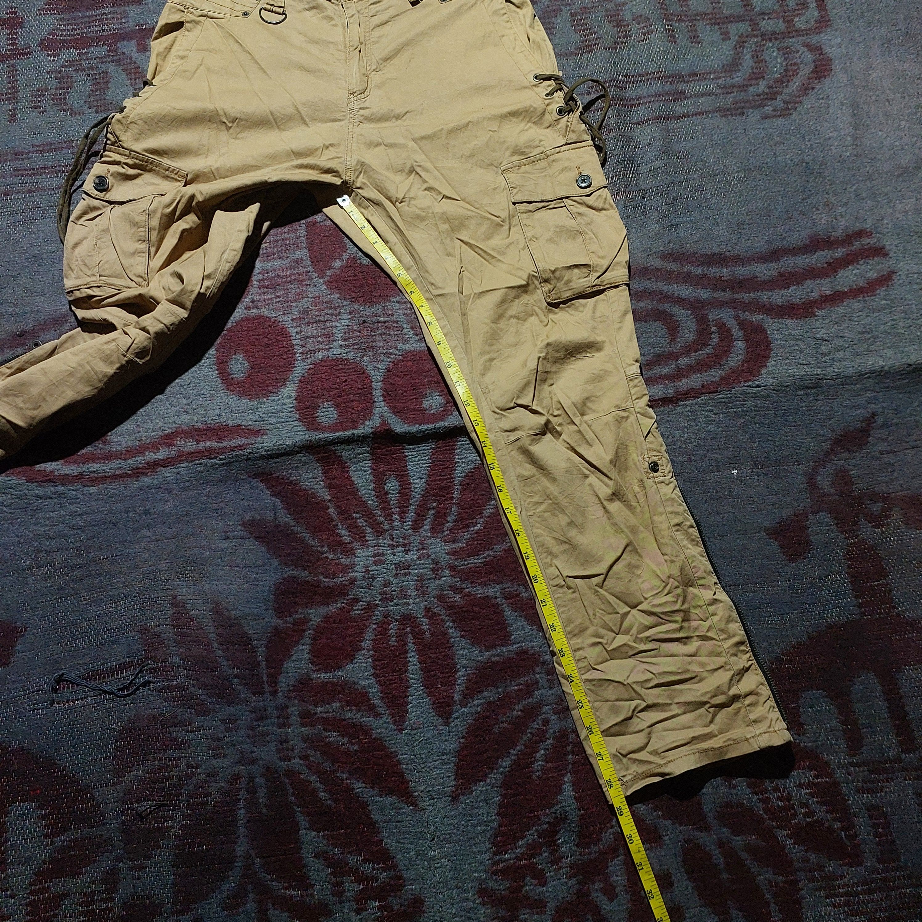 PPFM PPFM japanese zipp leg bondage cargo pants Size US 33 - 17 Thumbnail