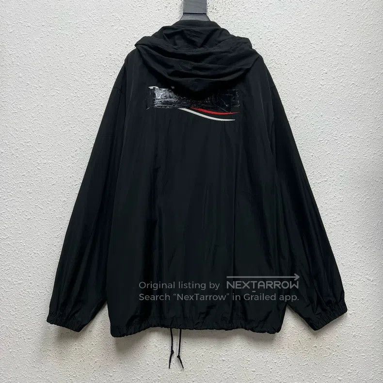 Balenciaga Balenciaga Coke Tape Printed Hooded Zipper Windbreaker Jac Size US XS / EU 42 / 0 - 2 Thumbnail