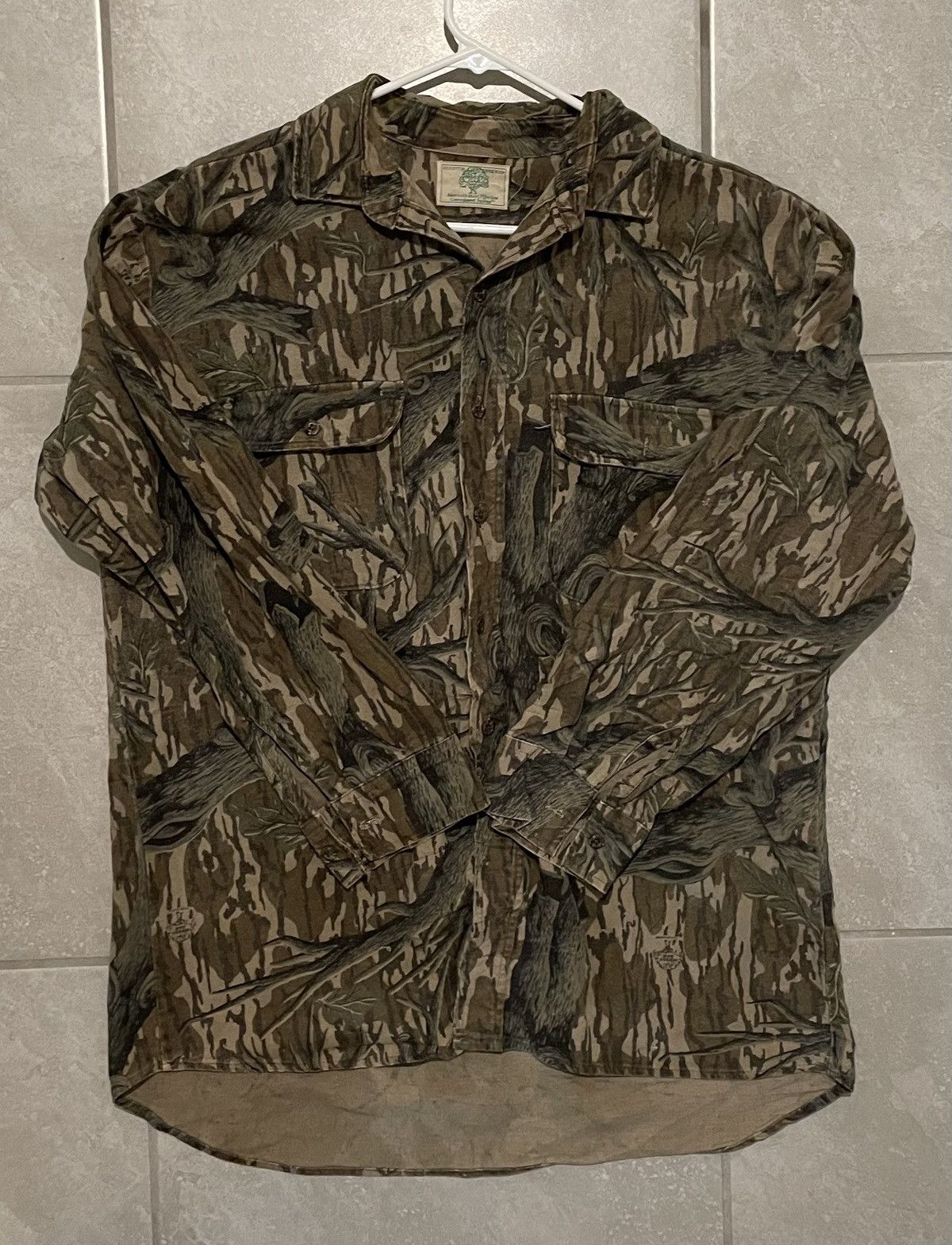 Mossy Oaks VINTAGE MOSSY OAK TREESTAND CAMO BUTTON UP SHIRT Size US L / EU 52-54 / 3 - 2 Thumbnail