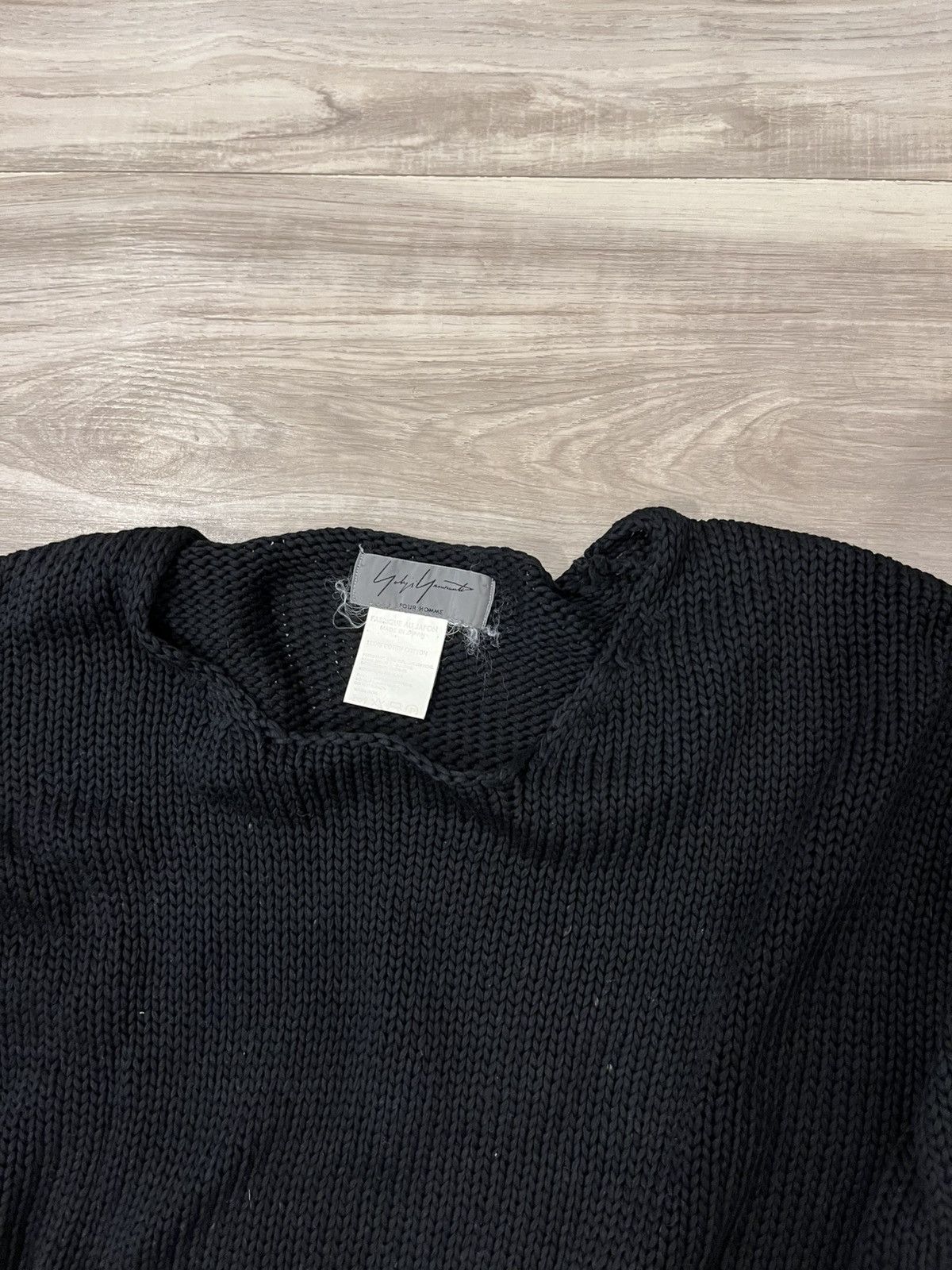 RARE 90s Yohji cotton knit sweater size M