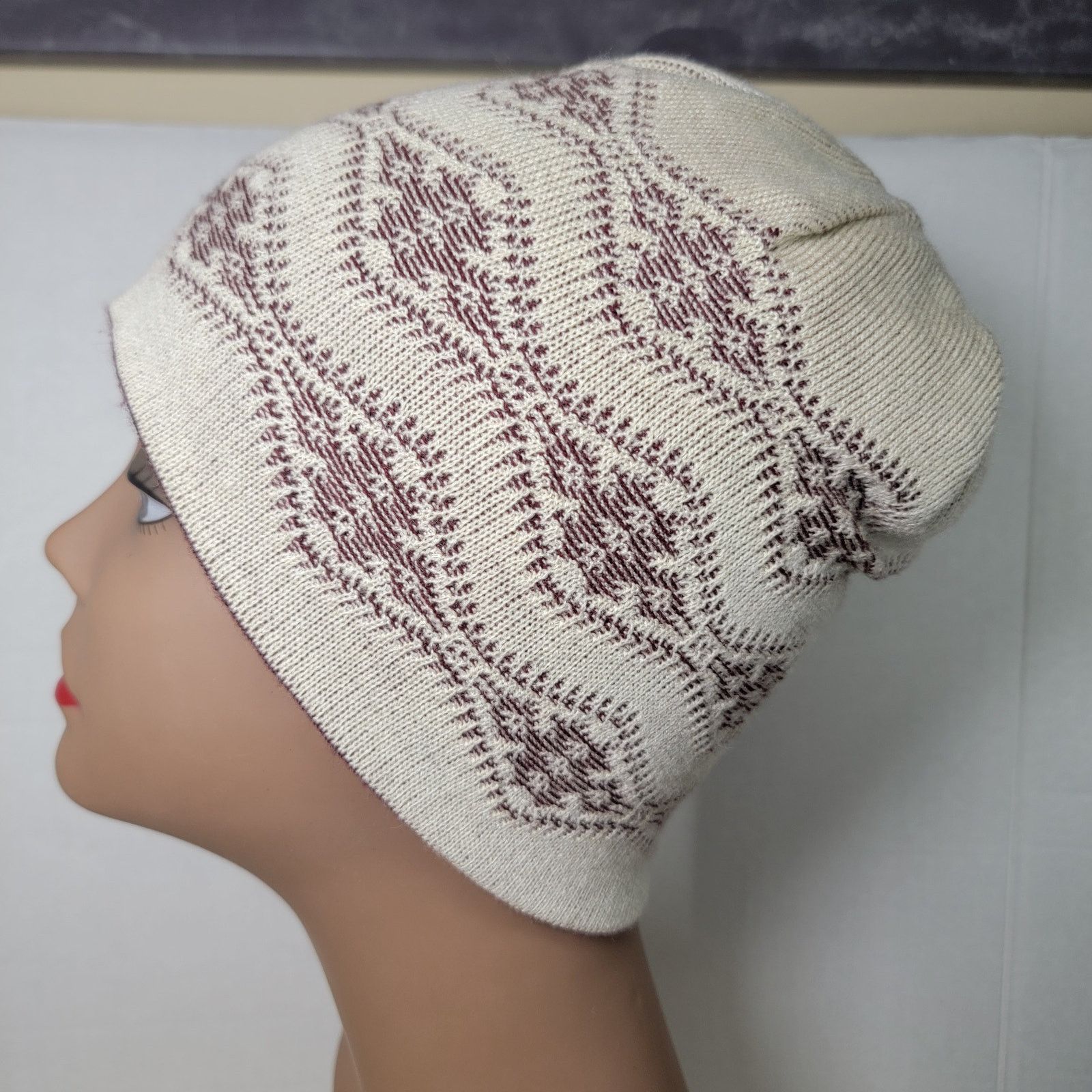 Adidas Adidas Texas A&M Maroon & Cream Knit Reversable Beanie Size ONE SIZE - 3 Thumbnail