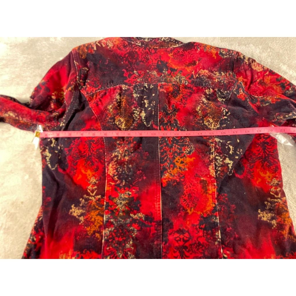 Other Christopher & Banks Womens Red Corduroy Blazer Size Medium Size M / US 6-8 / IT 42-44 - 9 Thumbnail