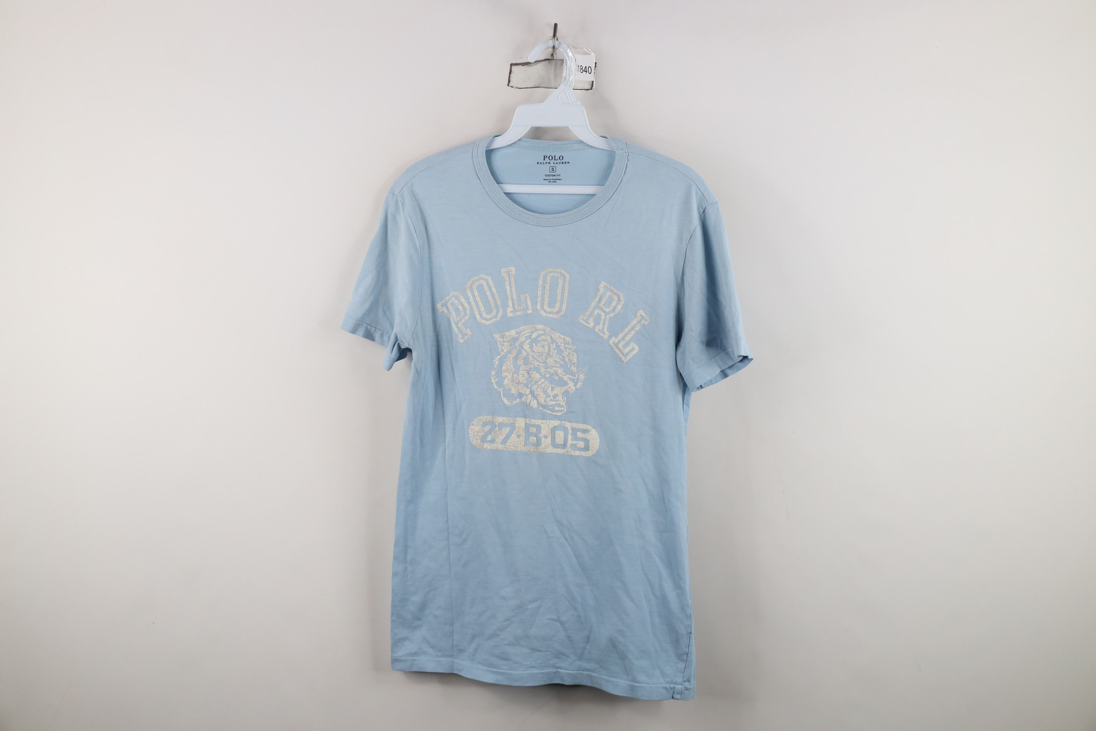 Ralph Lauren Ralph Lauren Custom Distressed Spell Out Tiger T-Shirt Blue Size US S / EU 44-46 / 1 - 1 Thumbnail