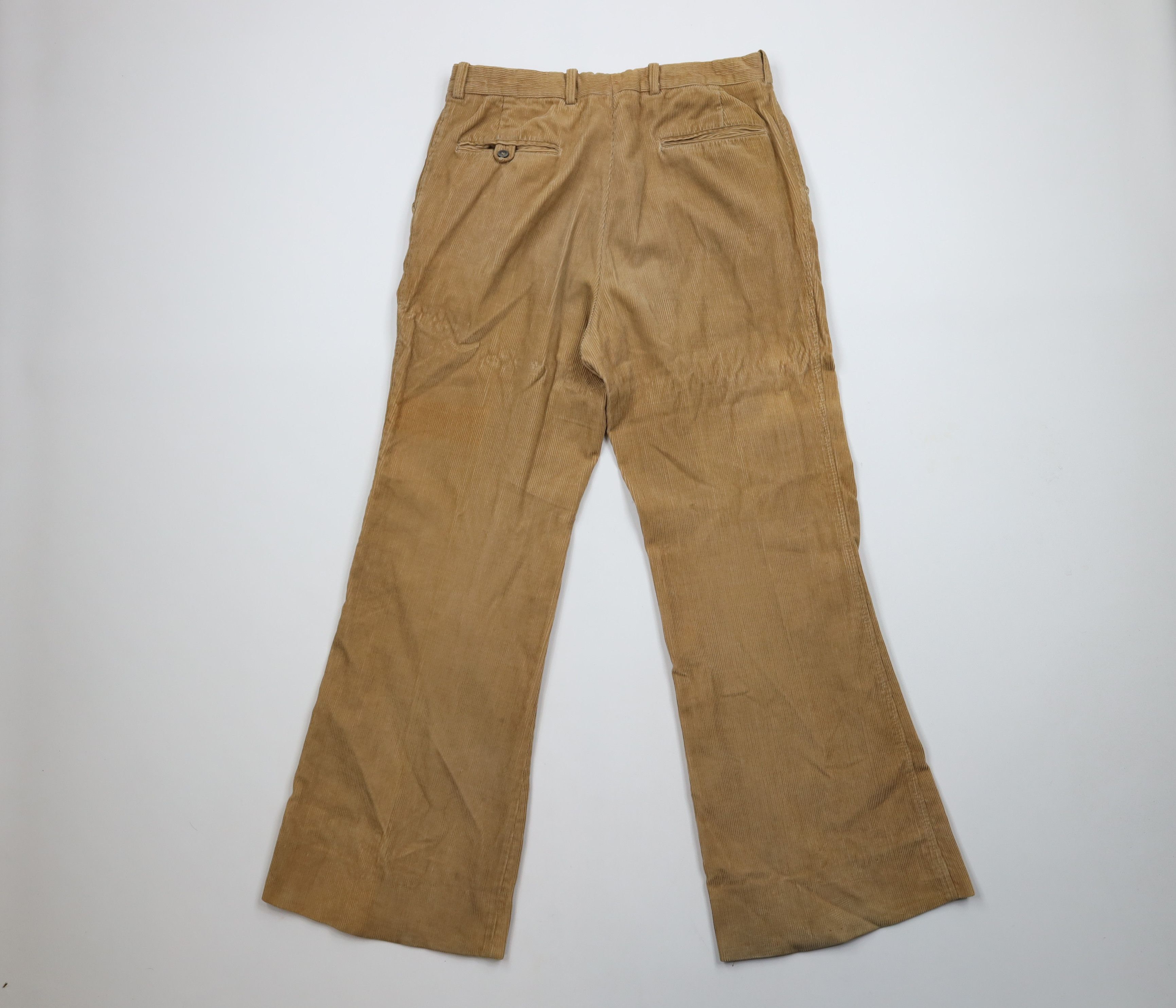 Vintage Vintage 60s 70s Streetwear Corduroy Bell Bottoms Pants USA Size US 32 / EU 48 - 10 Thumbnail