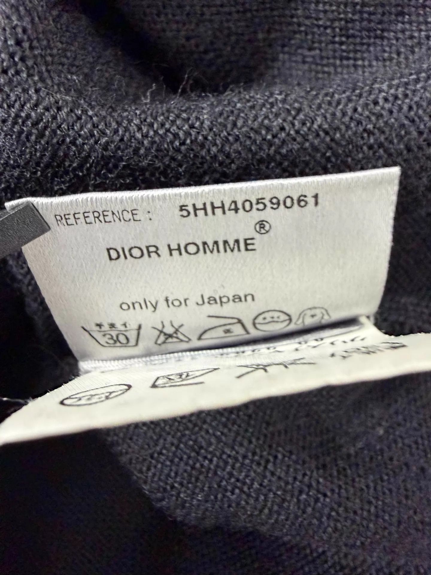 Dior Dior Homme 05fw Black V-neck Clawmark Wool Knit XS Size US XS / EU 42 / 0 - 8 Thumbnail