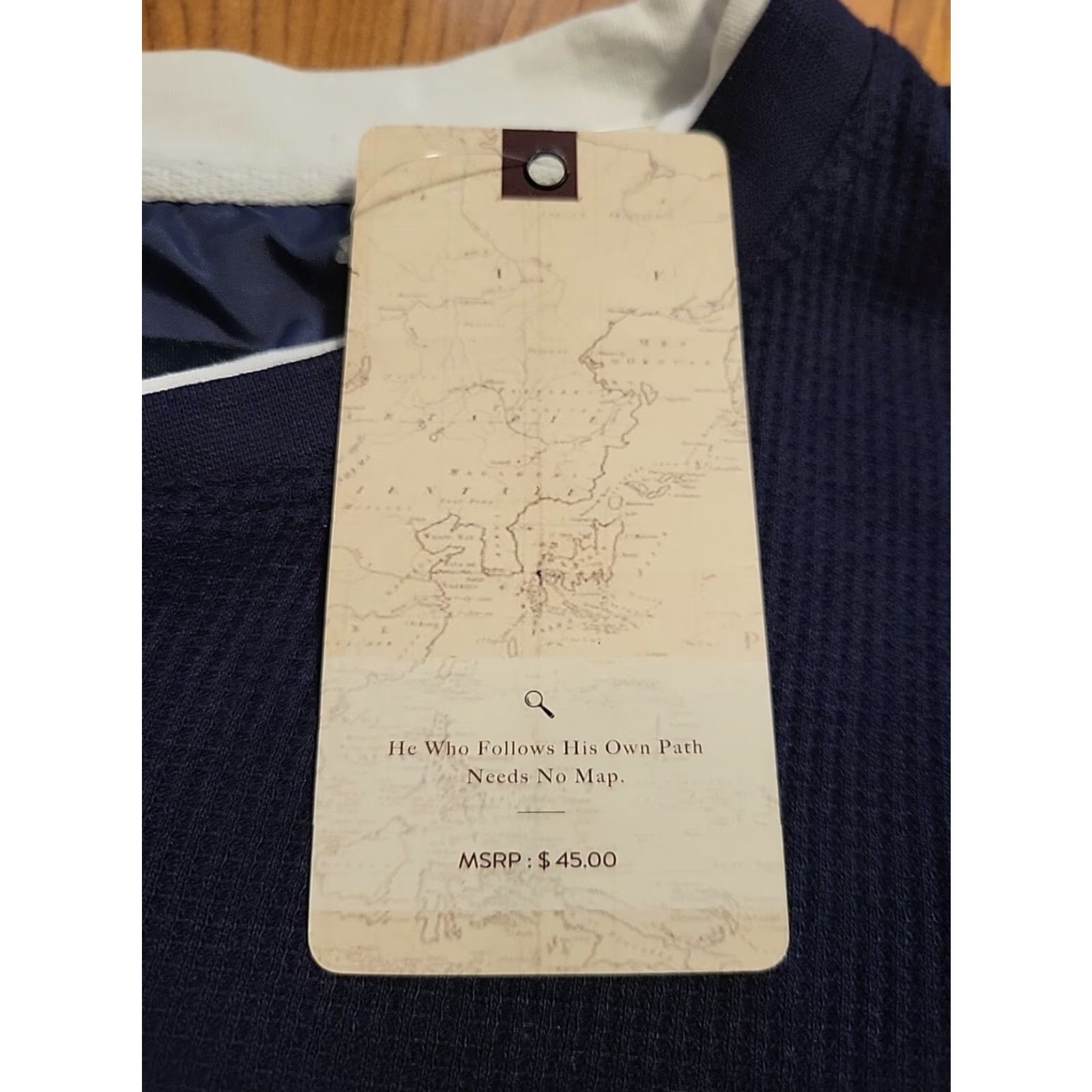 Nomad Nomad Shirt 2XL Longsleeve Navy Henley Cotton Blend NWT 50 in Chest Button-Up Pockets Outdoors Mens Big & Tall Size US XXL / EU 58 / 5 - 3 Thumbnail
