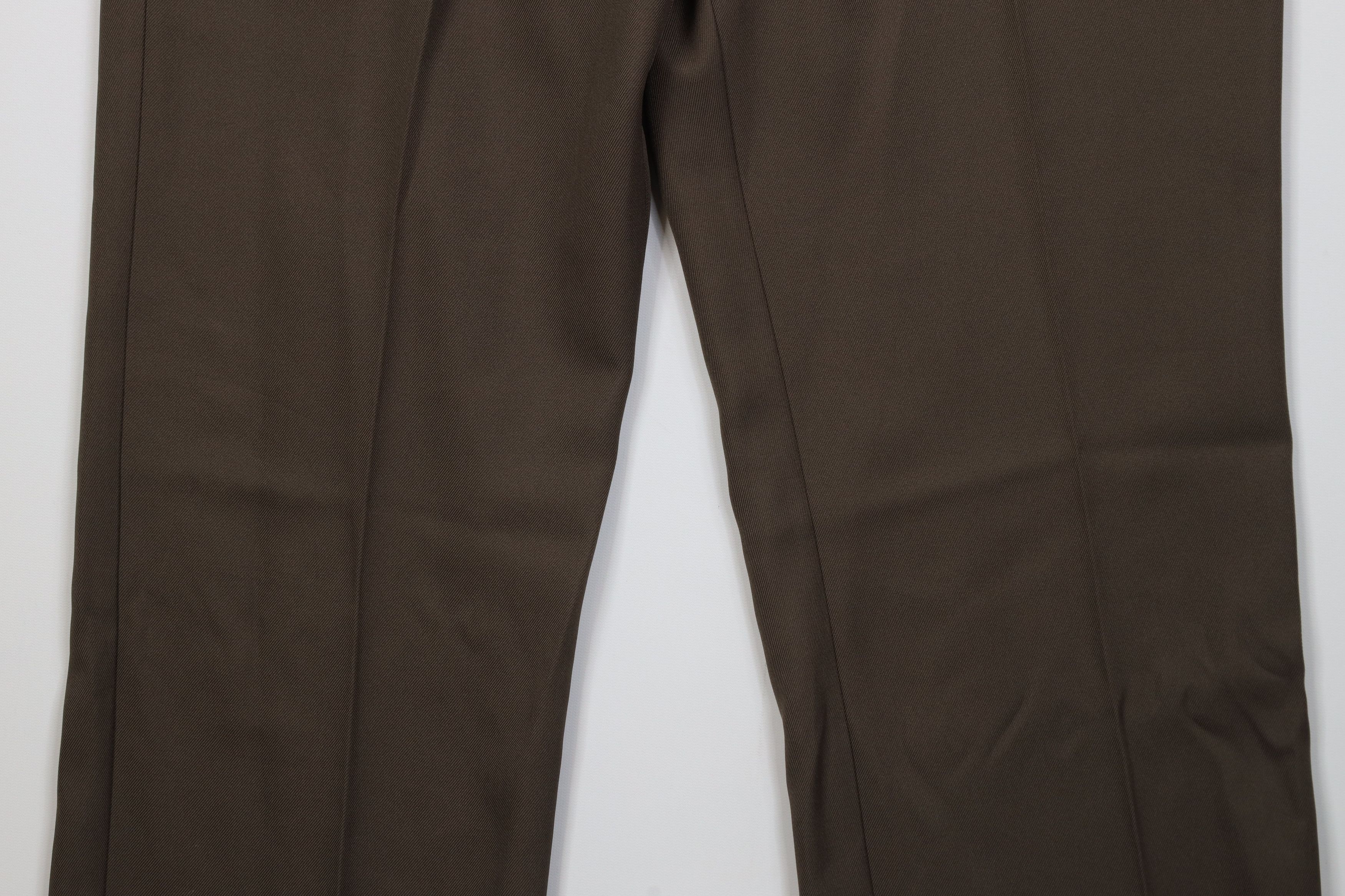 Vintage Vintage 90s Streetwear Flared Wide Leg Chino Pants Brown Size US 38 / EU 54 - 3 Thumbnail