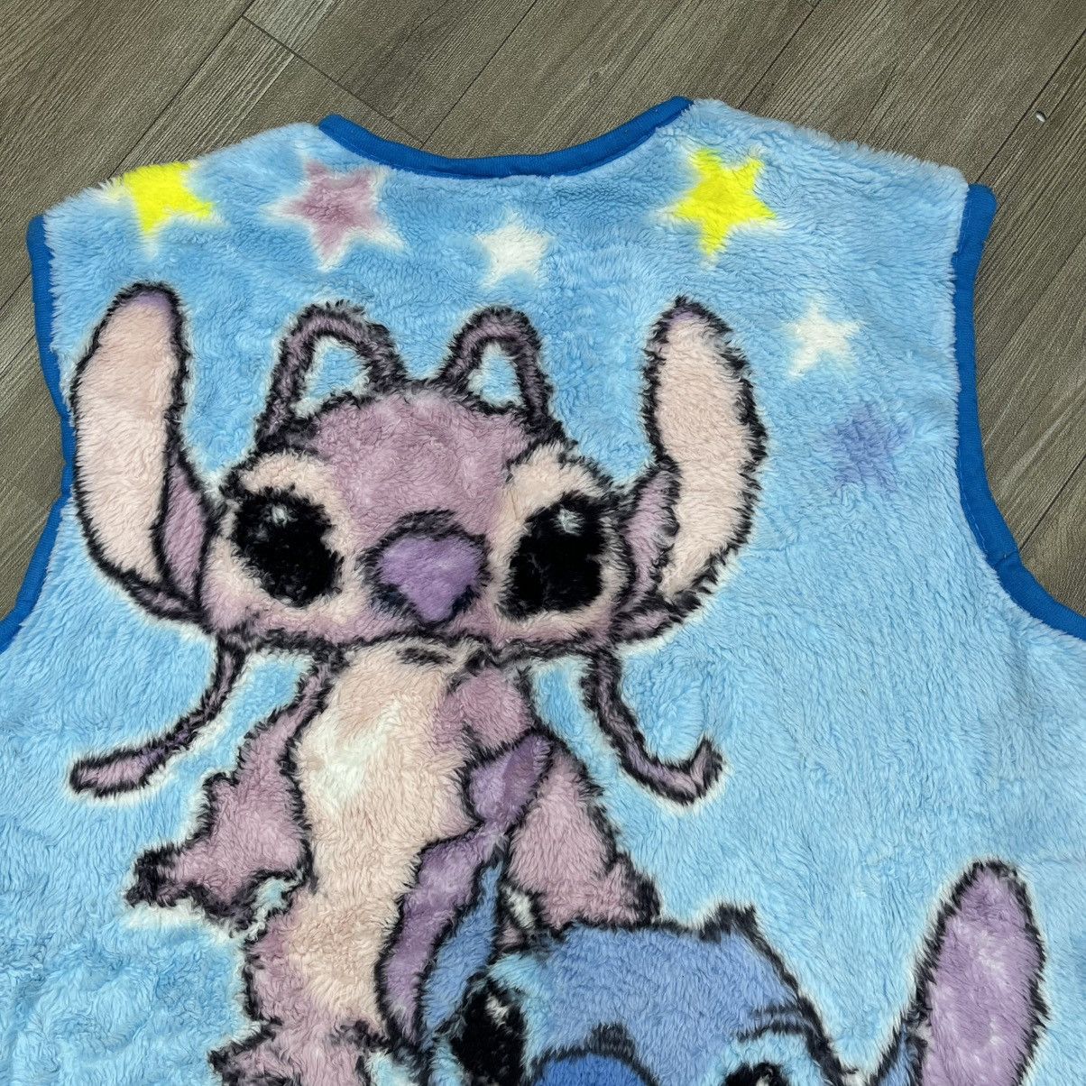Cartoon Network × Disney × Vintage 2000s Disney Stitch Angel Fleece Vest Size US L / EU 52-54 / 3 - 10 Thumbnail